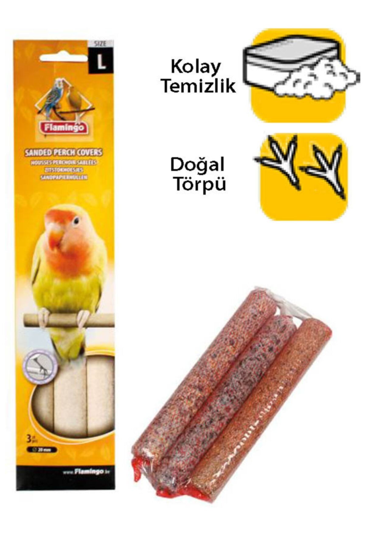 thepassioniz Karlıe Kumlu Tünek Çap 20mm