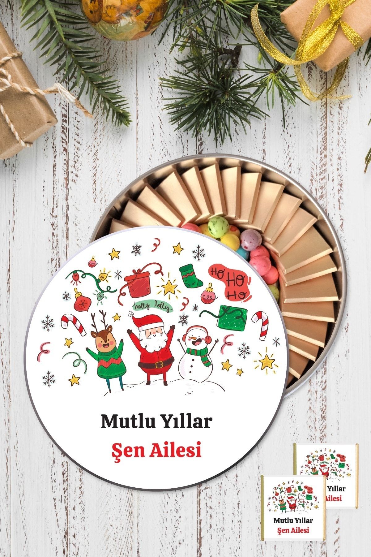 DİLA ÇİKOLATA Yılbaşı Hediyesi Yılbaşı Çikolatası - Noel Baba
