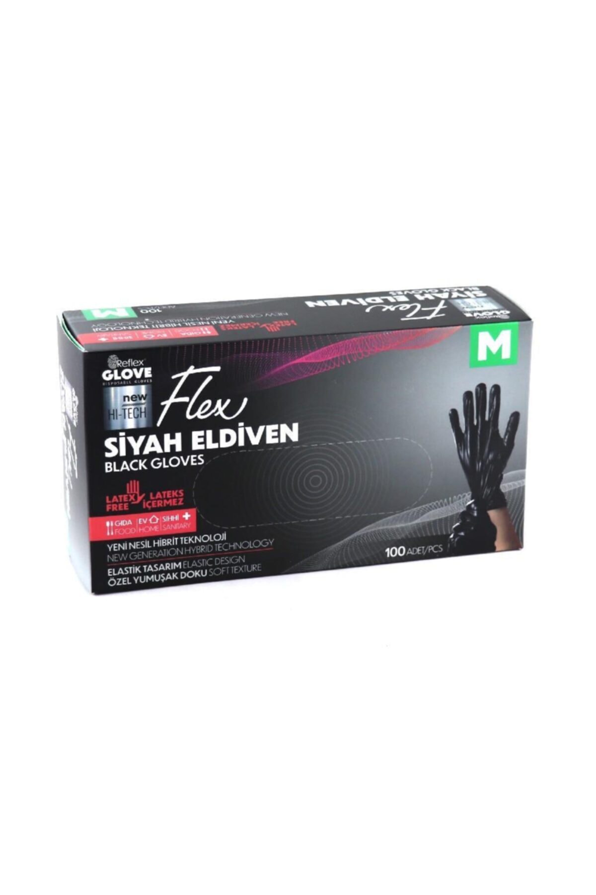 Güntem Reflex Flex Eldiven Siyah M