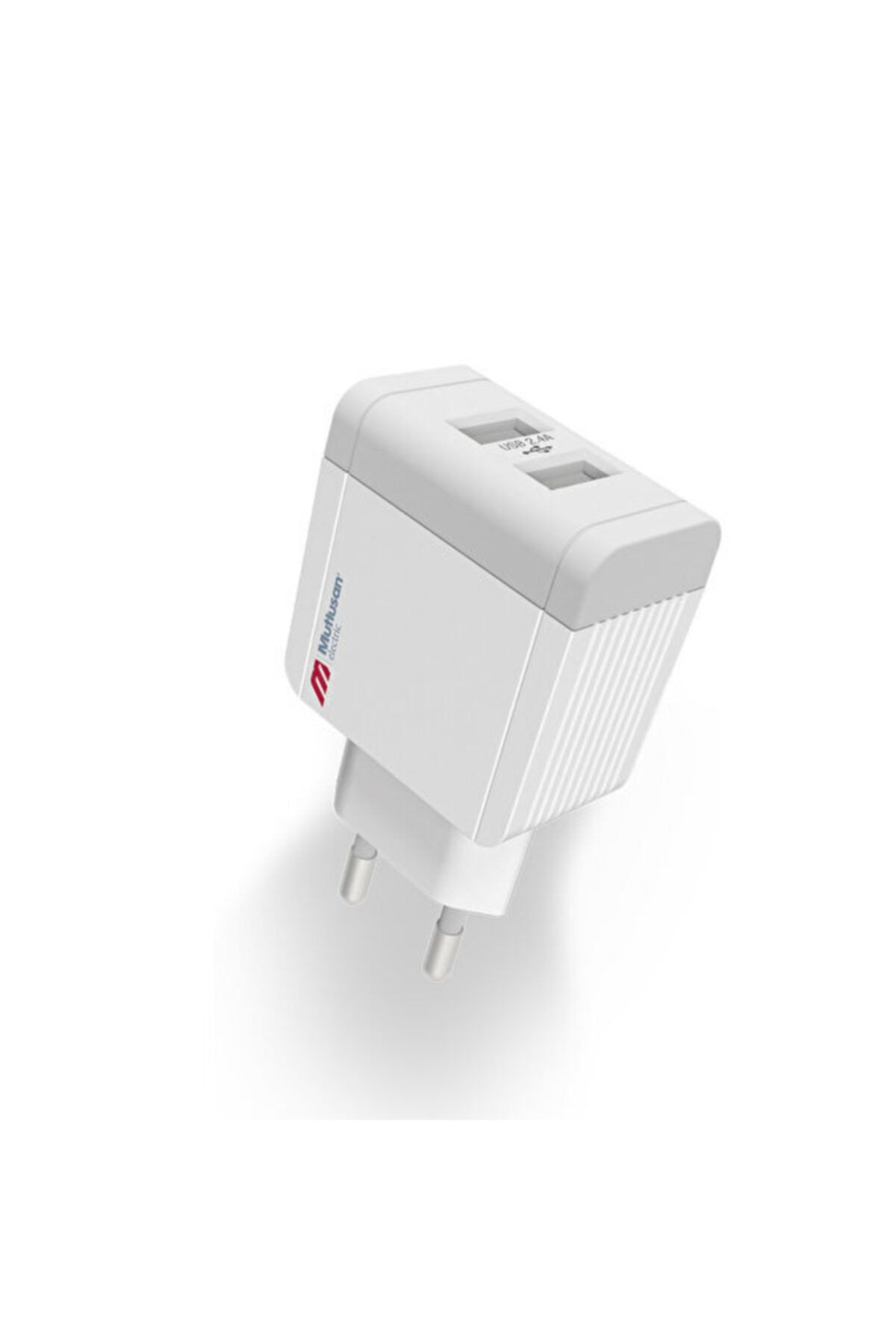 Mutlusan 2’li Usb 5v 2.4a Fiş Adaptör Beyaz