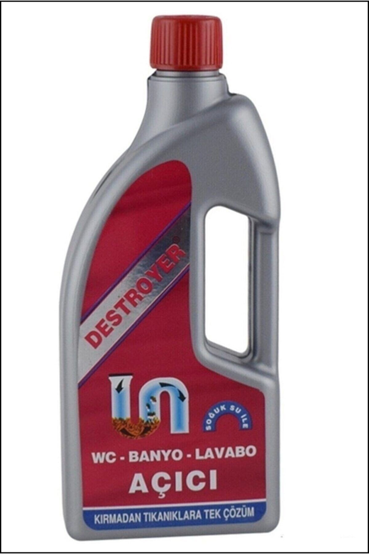 destroyer Lavabo Açıcı - Wc Açıcı 1000 Ml (koruma Seti Ile Birlikte)