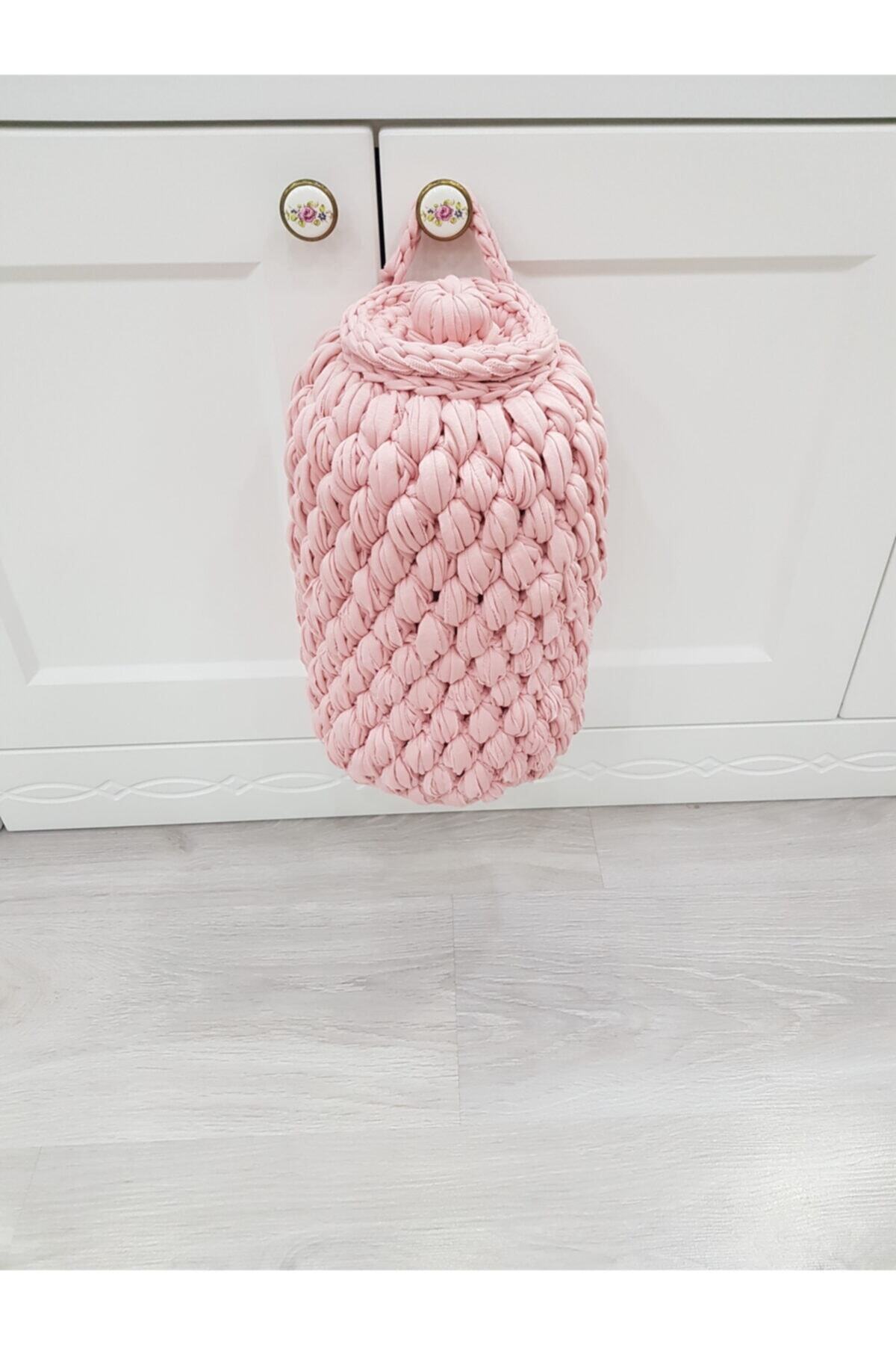 EGE ÖRGÜM Poşetlik Pembe Renk Kapaklı Poşetlik 30x16 Cm
