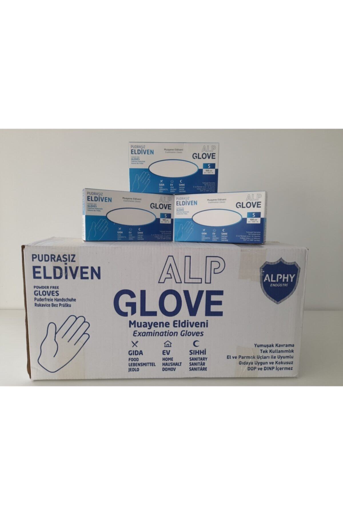 ALPHY Alp Pudrasız Eldiven - S Beden - Koli (20 Paket)
