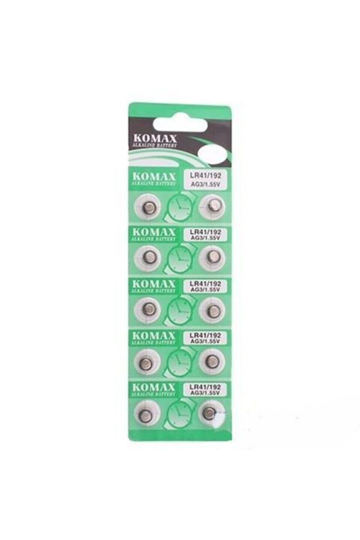 BYSHOME 10 Adet Ag3 1,55 V Düğme Pil, Saat Pili, Led Mum Pili Lr41 / 192 %0 Hg 1 Kart Ag3