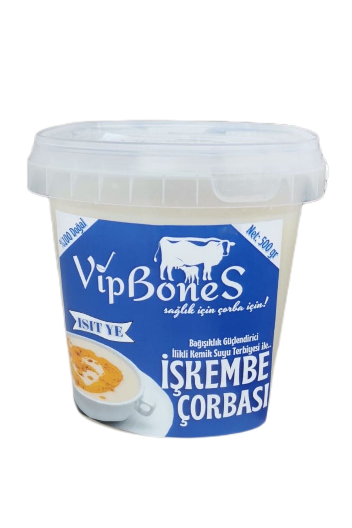 VipBoneS Hazır Işkembe Çorbası. Ilikli Kemik Suyu Terbiyesi Ile-500ml.