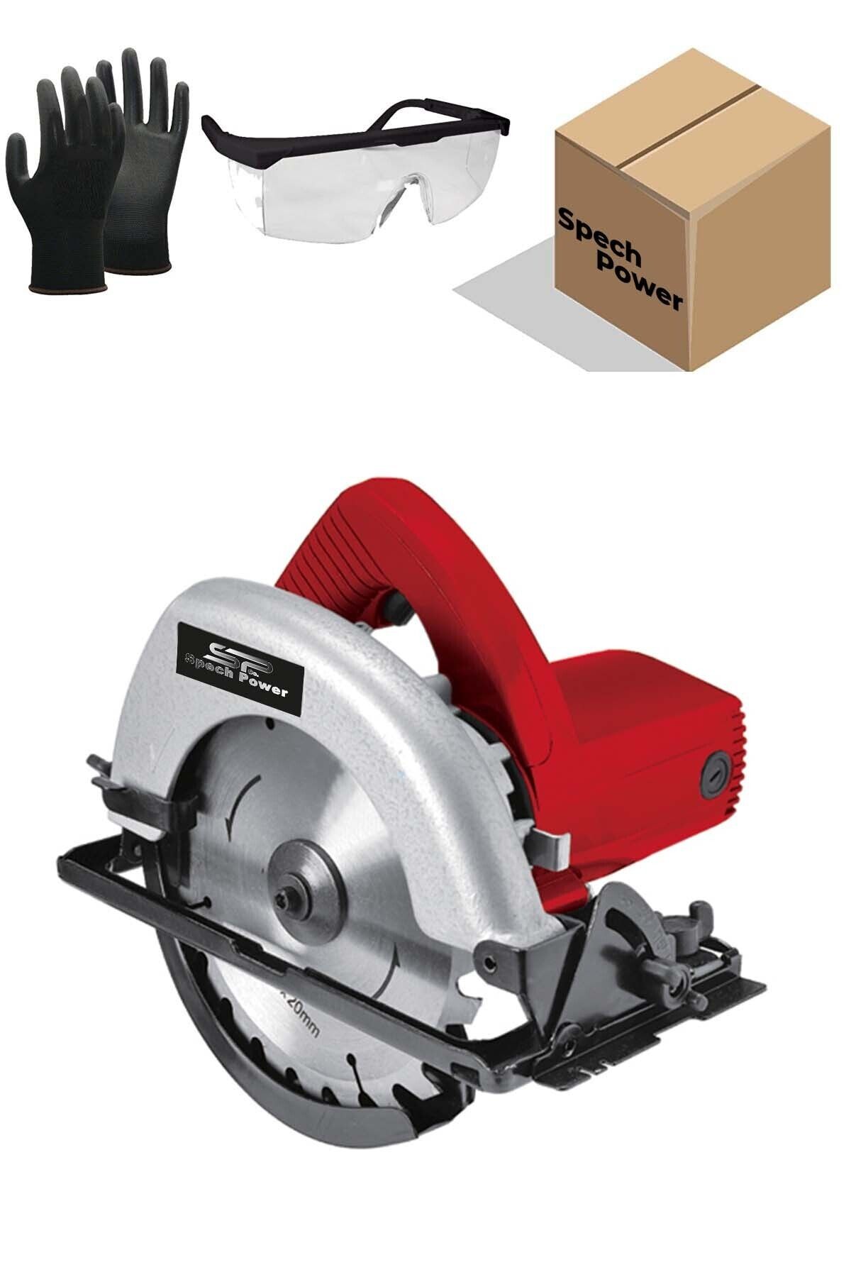 Spech Power 3700 Watt 45° Döner Tablalı Bakır Sargılı Profesyonel Ahşap Daire Testere Sunta Kesme Makinesi