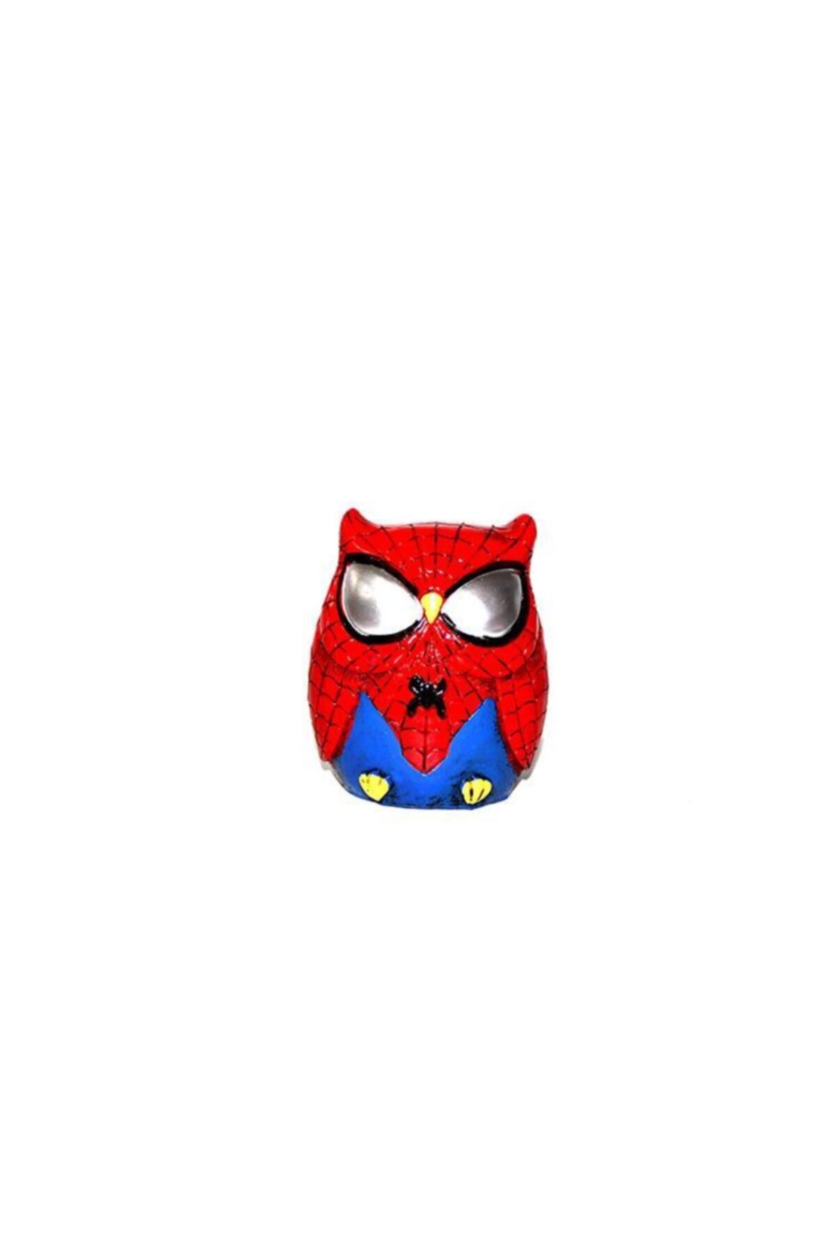 GypsyCat Örümcek Adam Figürlü Polyester Baykuş Kumbara Hediyelik