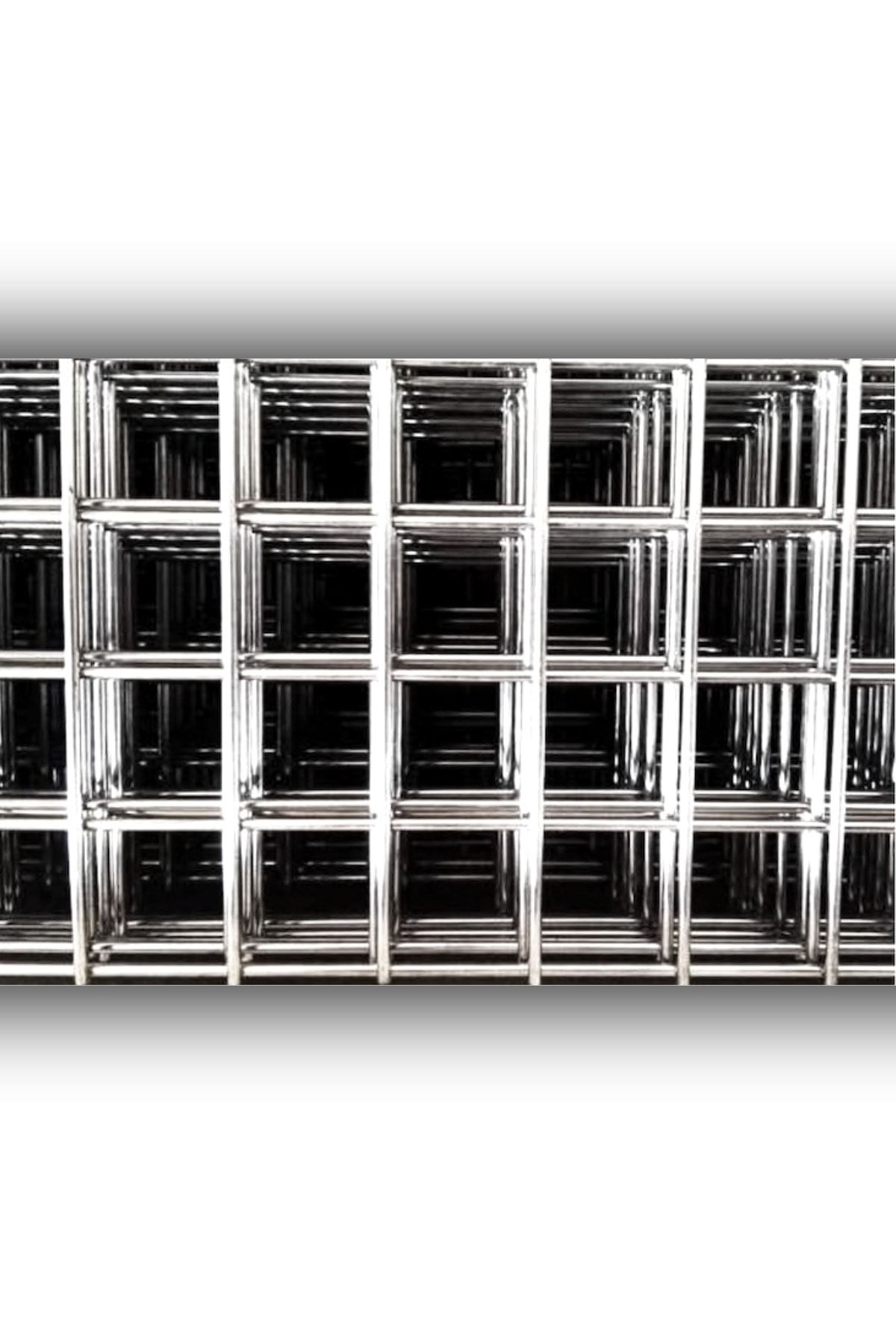 ERSA DEMİR ÇELİK Hasır Tel Çit 5x5-4.00 Mm-100x200 Galvanizli Kaynaklı Hasır Bahçe Çit Ve Reklam Standı