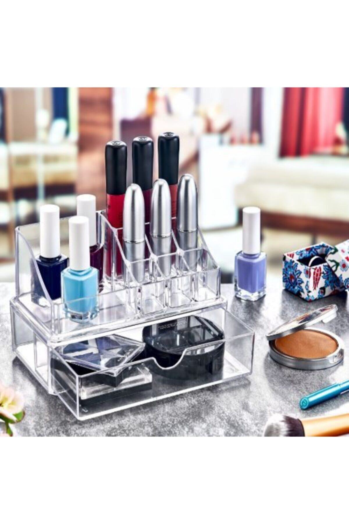 iloveit Çekmeceli Piramit Makyaj Organizer