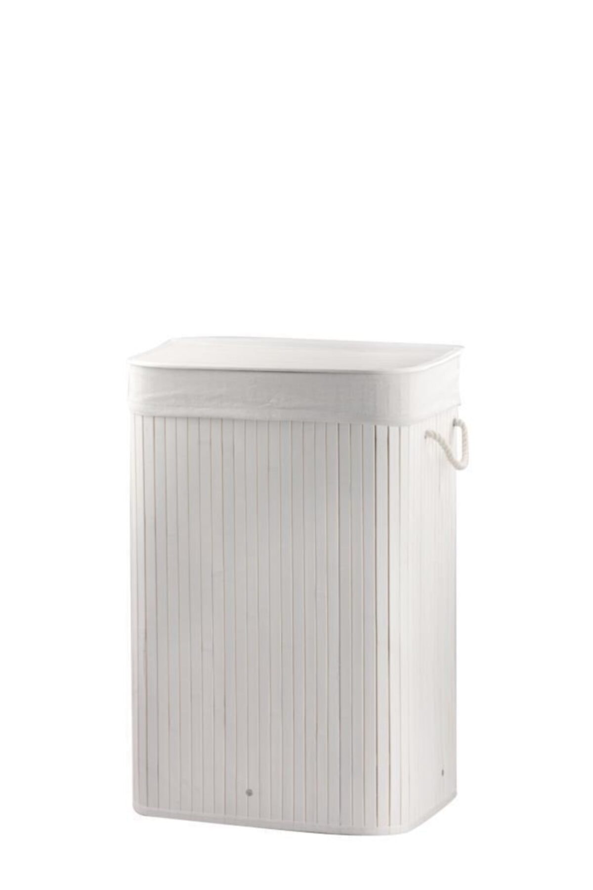 Sever Bambu Beyaz Katlanır Çamaşır Sepeti 60cm