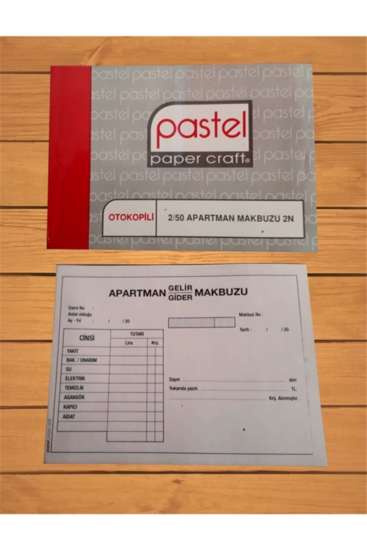 Pastel Apartman Makbuzu (14x20 Cm Ölçülerinde A5 ) Otokopili 2/50 (2 Nüsha) 24 Adet