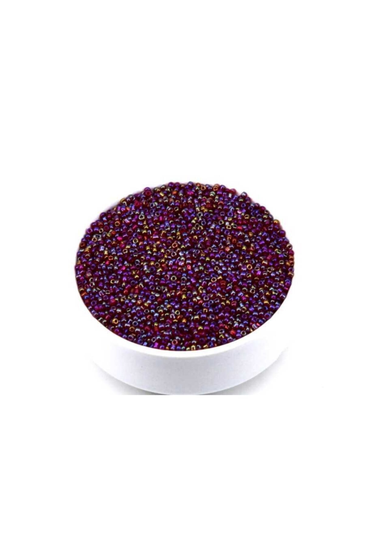 YF STORE 100 Gram -küçük Boy Kum Boncuğu, 1.5 Mm, Takı Yapım Boncuğu, Parlak Janjanlı Mor Renk, K19