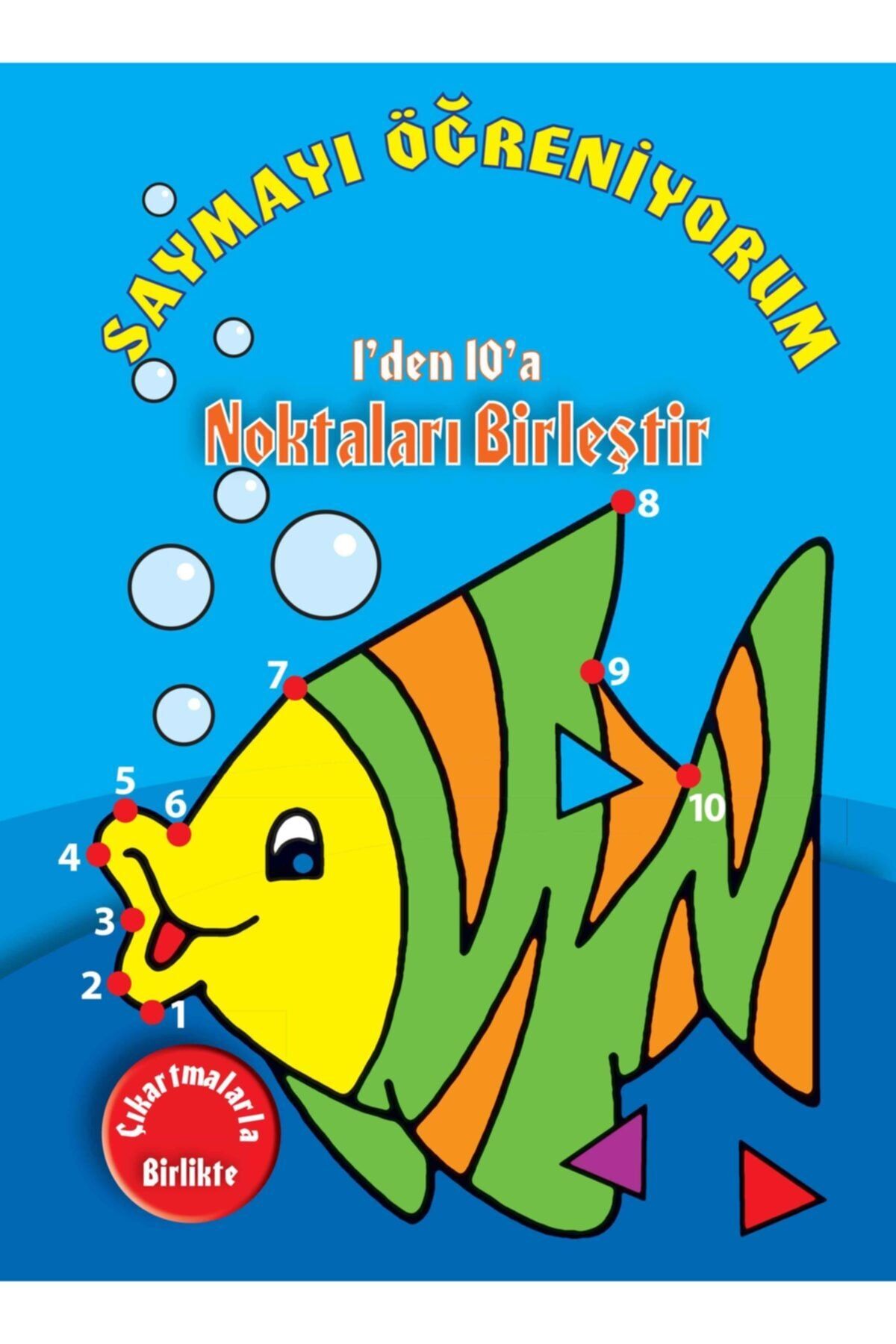 Ema Kitap Saymayı Öğreniyorum 1'den 10'a Noktaları Birleştir