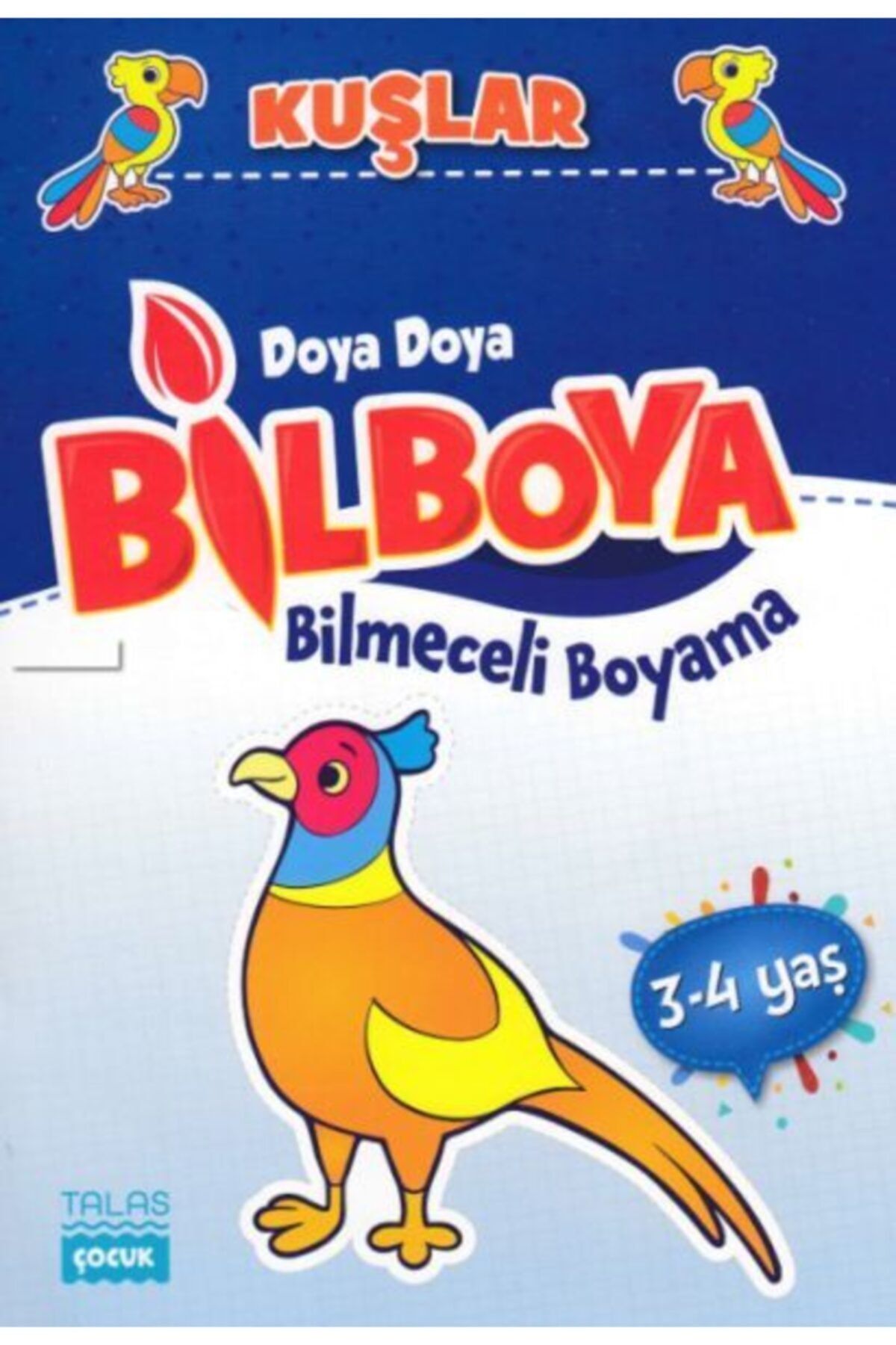 Sıfırdan Yayınları Doya Doya Bil Boya - Bilmeceli Boyama - Kuşlar - 3-4 Yaş
