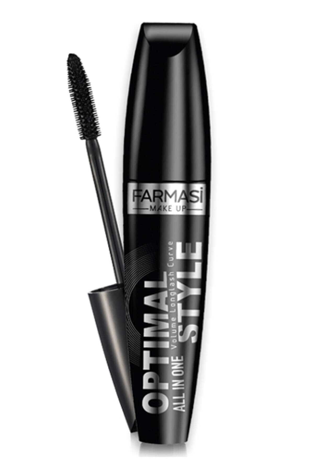 Farmasi Hacim Ve Kıvrım Etkili Siyah Maskara - Optimal Style 8 Ml