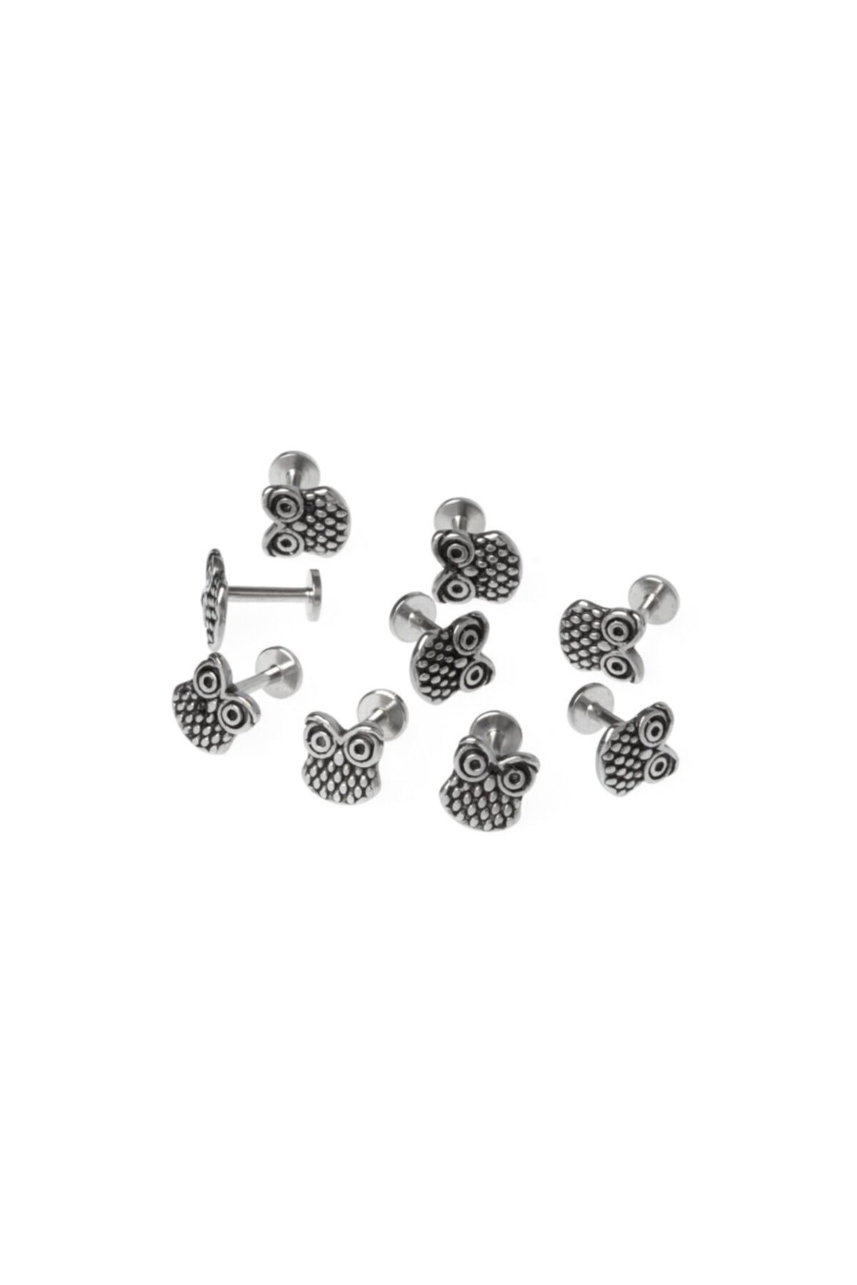 M.Worlds Piercing Labret Burun Tragus El 10 Mm 316 L Cerrahi Çelik