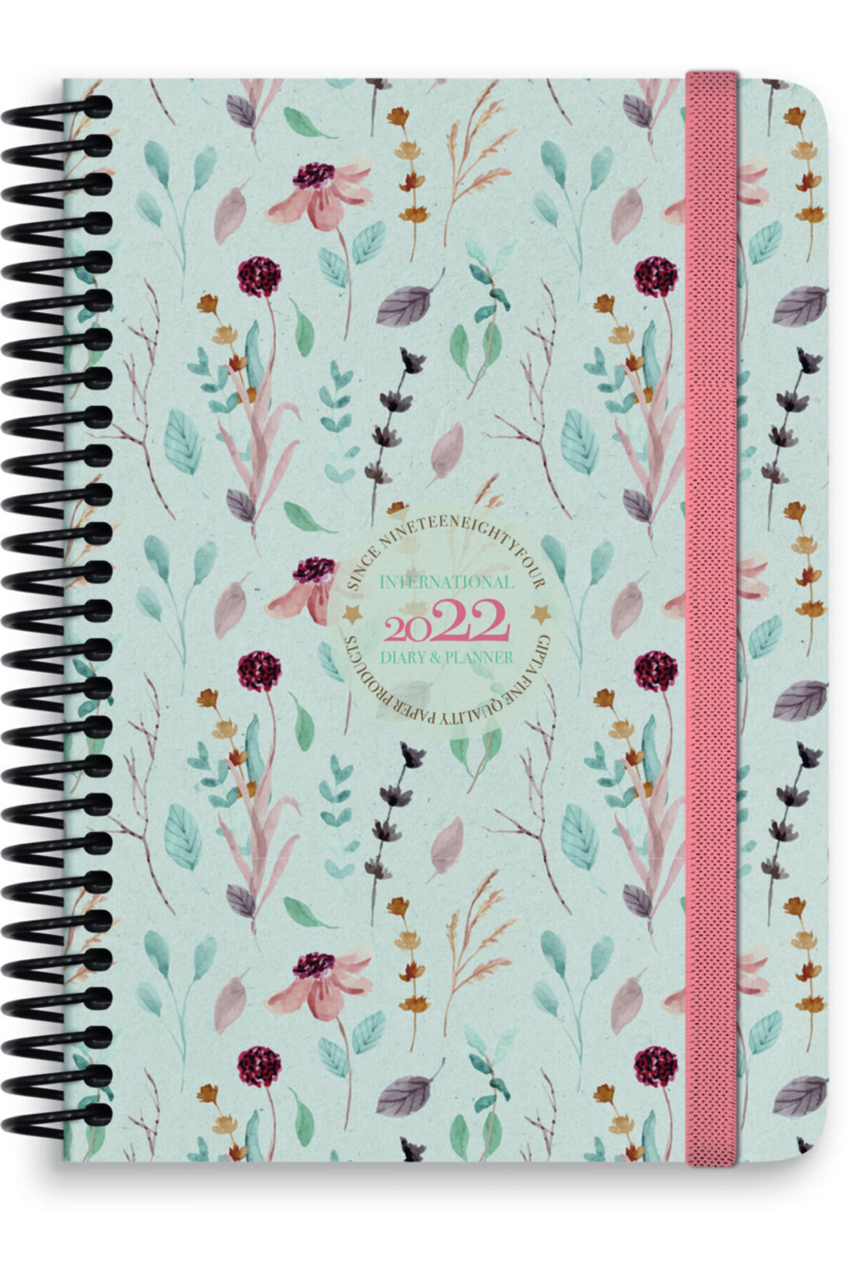 Gıpta 2022 17x24 Plastik Spiralli Günlük Ajanda - International Diary - Sert Kapak - Model 2