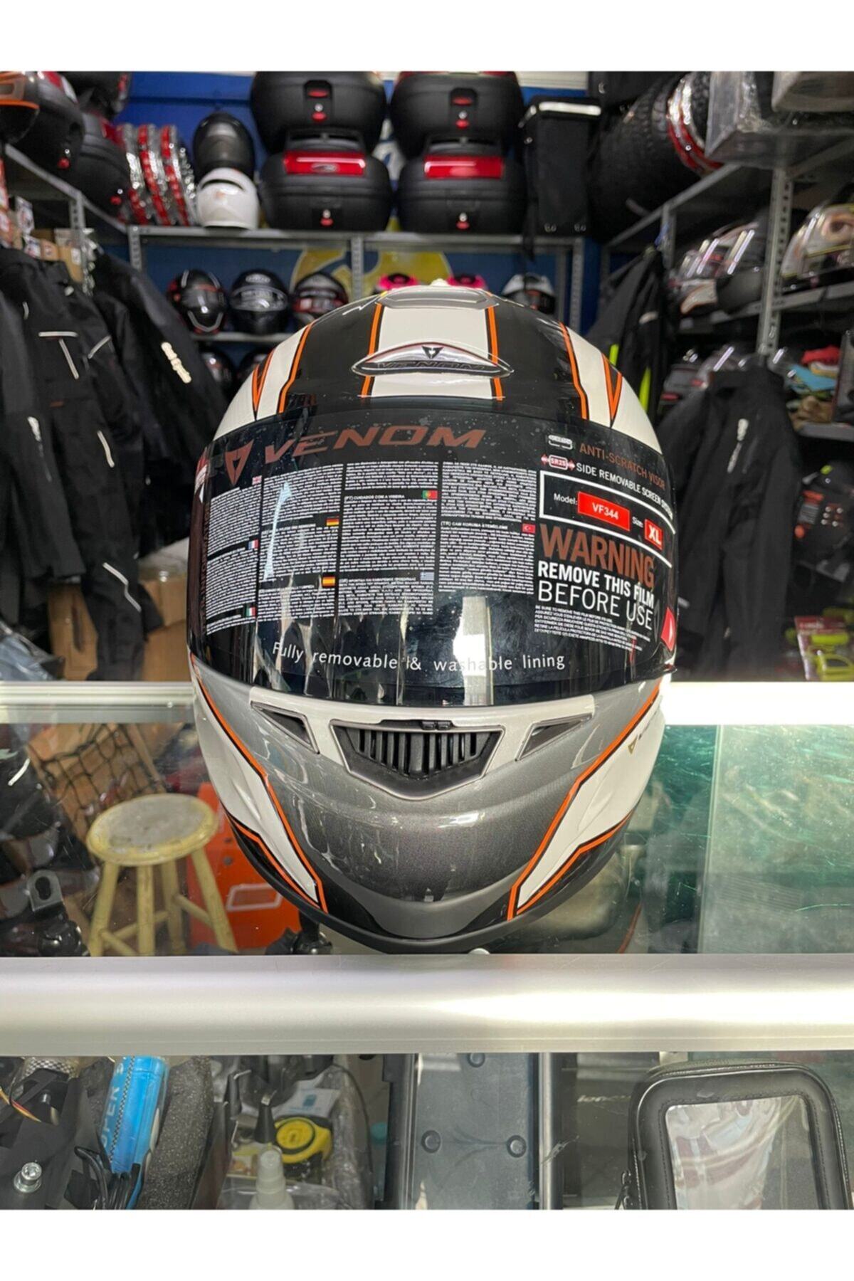VENOM Fulface Kask (ŞEFFAF VİZÖR)