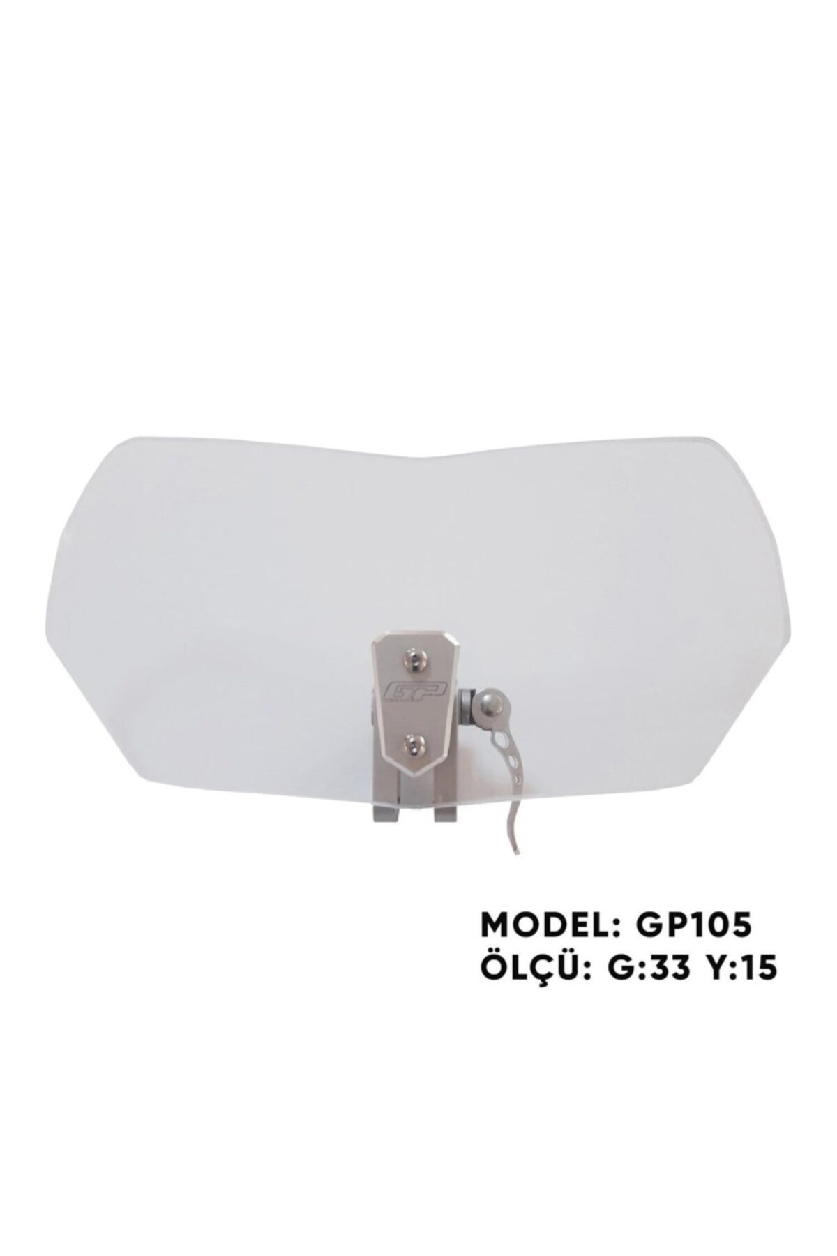 GP KOMPOZİT Gp105 Universal Asansörlü Deflektör Şeffaf Gri Aparat