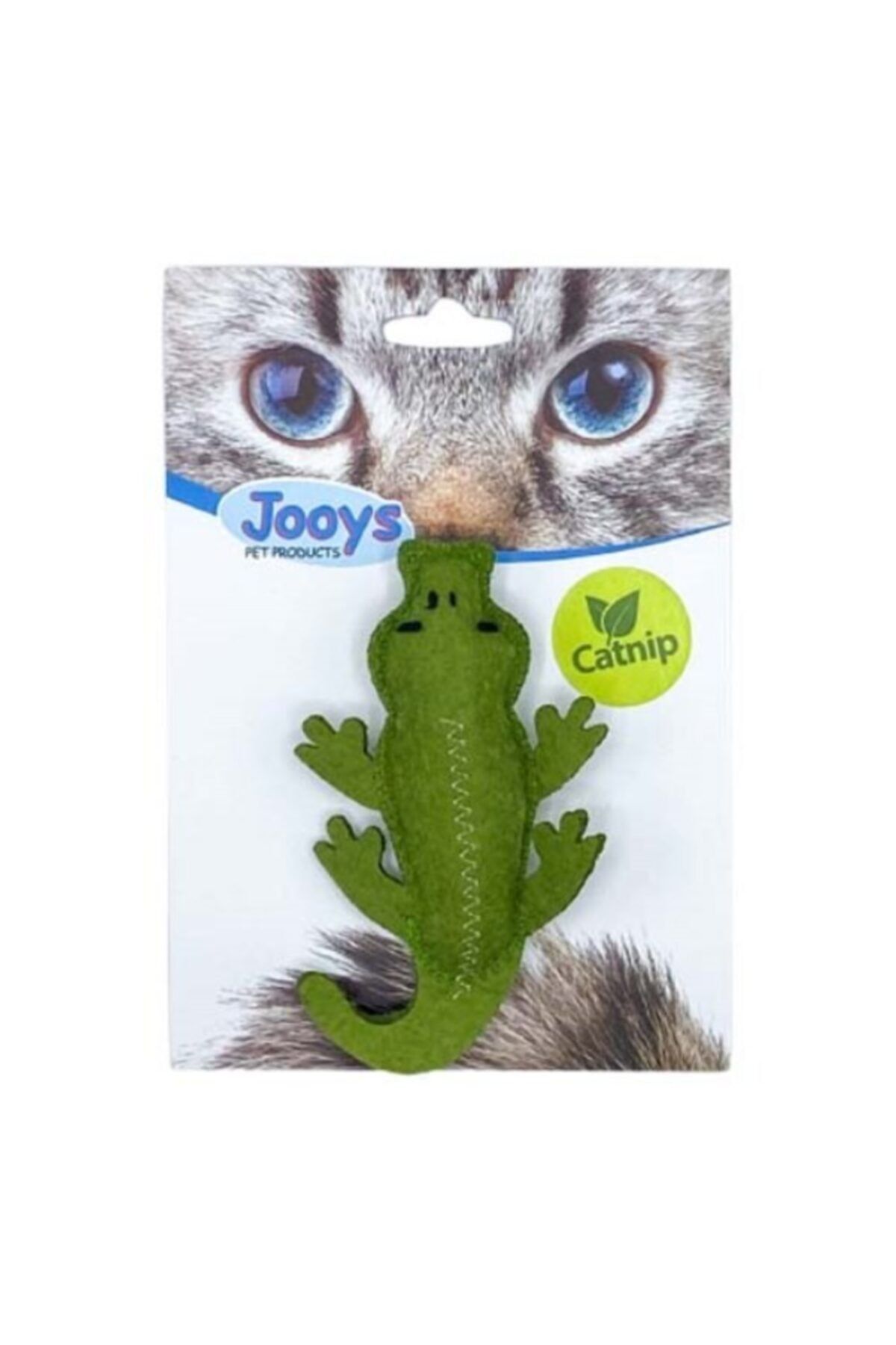 Jooys Kumaş Catnip (kedi Otlu) Timsah Kedi Oyuncağı 6x11 Cm