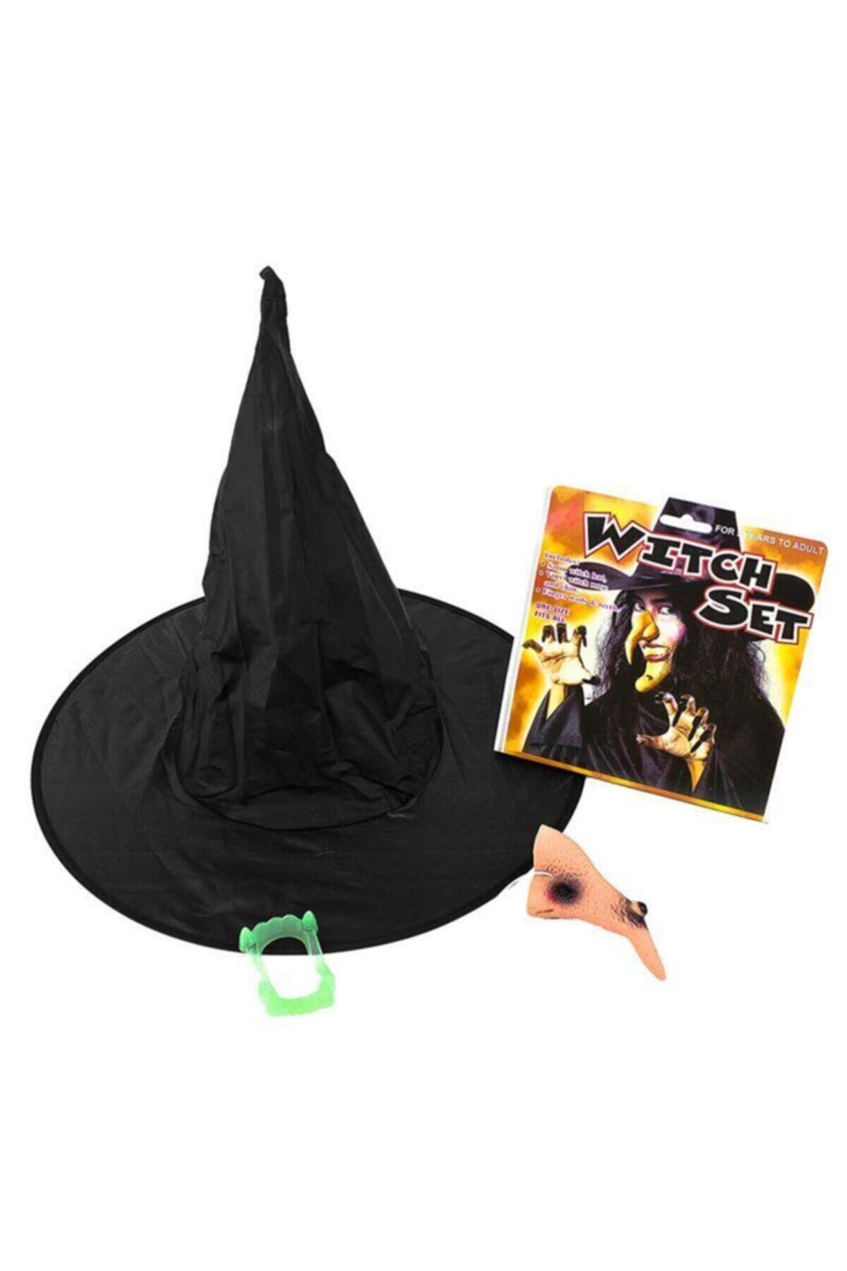 kayrajim Parti Aksesuar Halloween Cadı Kostüm Seti