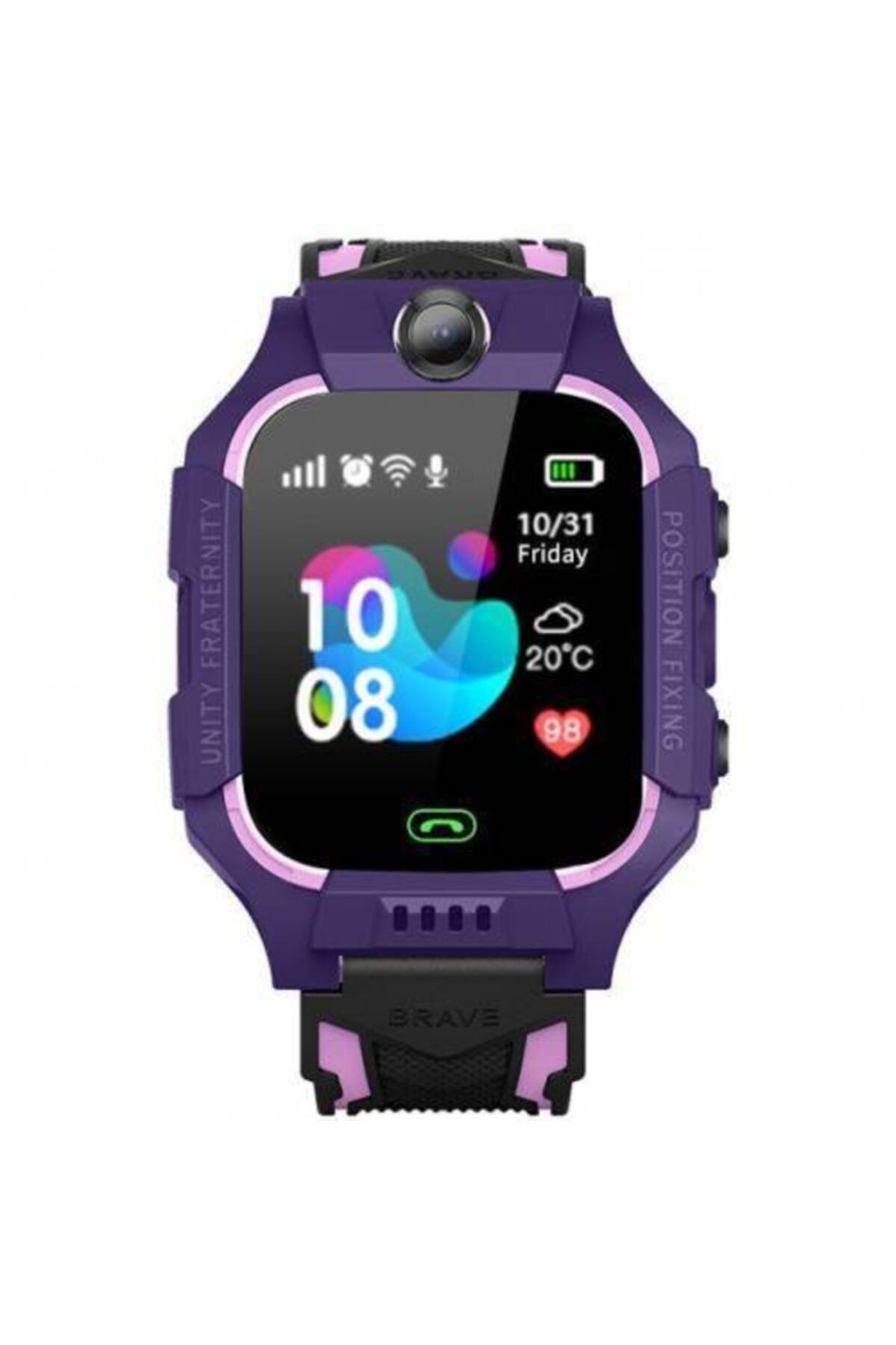 StarWomen Çocuk Mor Konum Takipli Sim Kart Girişli Lbs Ve Sos Özellikli Akıllı Saat