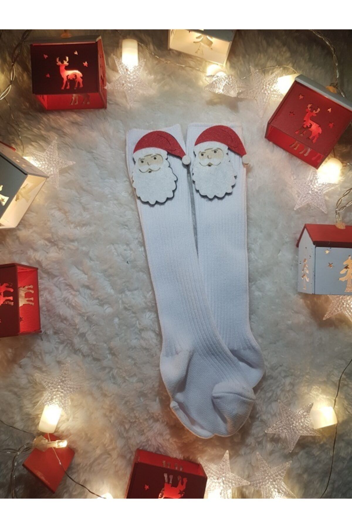 Girls christmas knee socks new arrivals