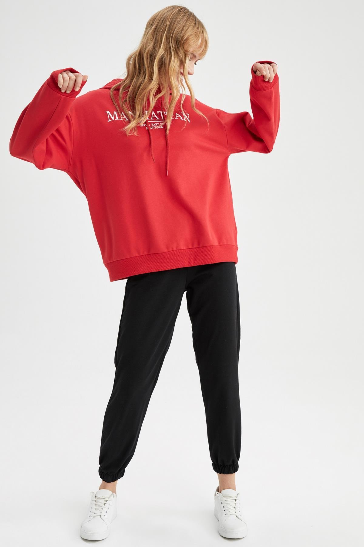 DeFacto Beli Lastikli Relax Fit Jogger Eşofman Altı