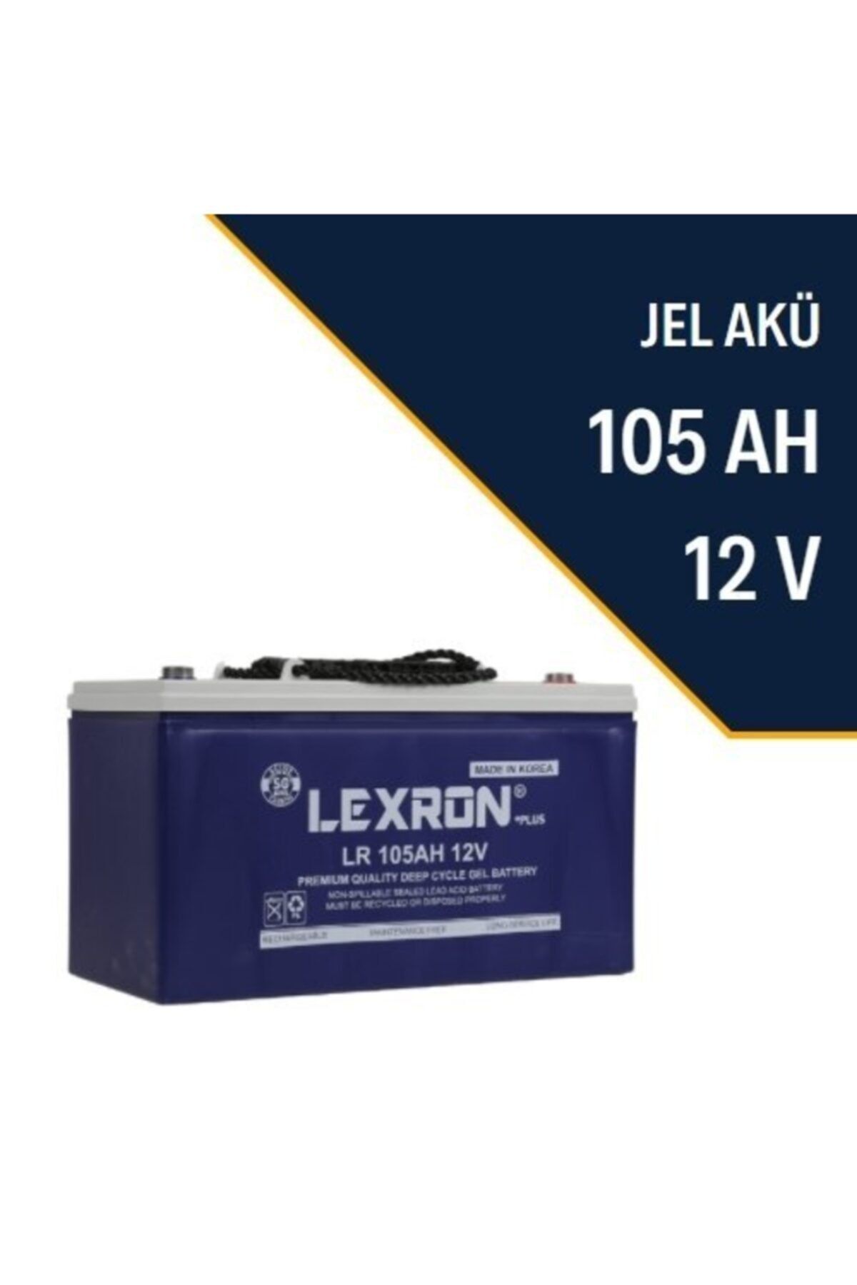 Lexron 105 Amper Jel Akü Derin Döngü (MADE İN KORE)