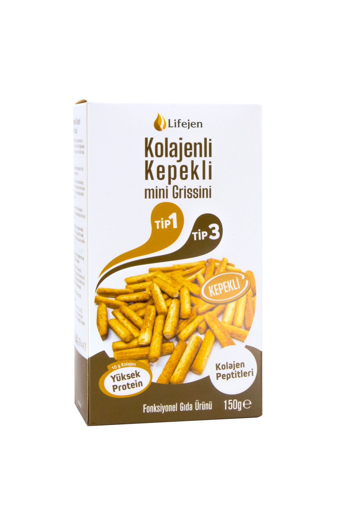 Lifejen Kolajenli Kepekli Mini Grissini