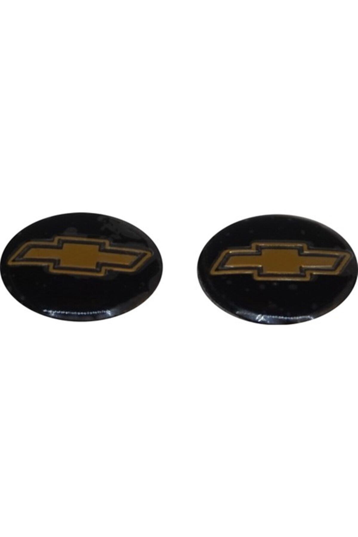 Bross Otomotiv Chevrolet Için 2 Adet Araç Anahtar Logo Amblemi 14 Mm Çap