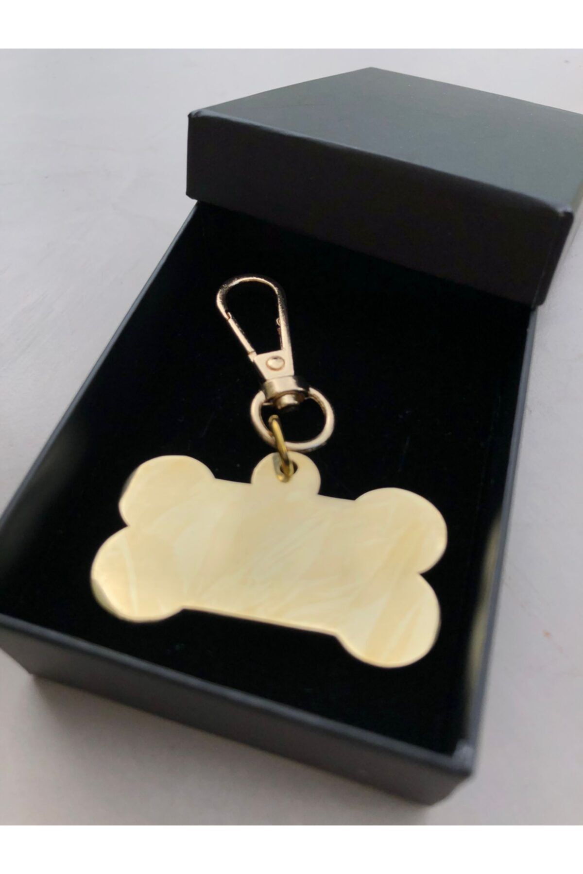 Petris Orjinal Pirinç(sarı) Materyalden Kedi-köpek Künyesi-isimliği (stk:p001 Büyük Kemik)