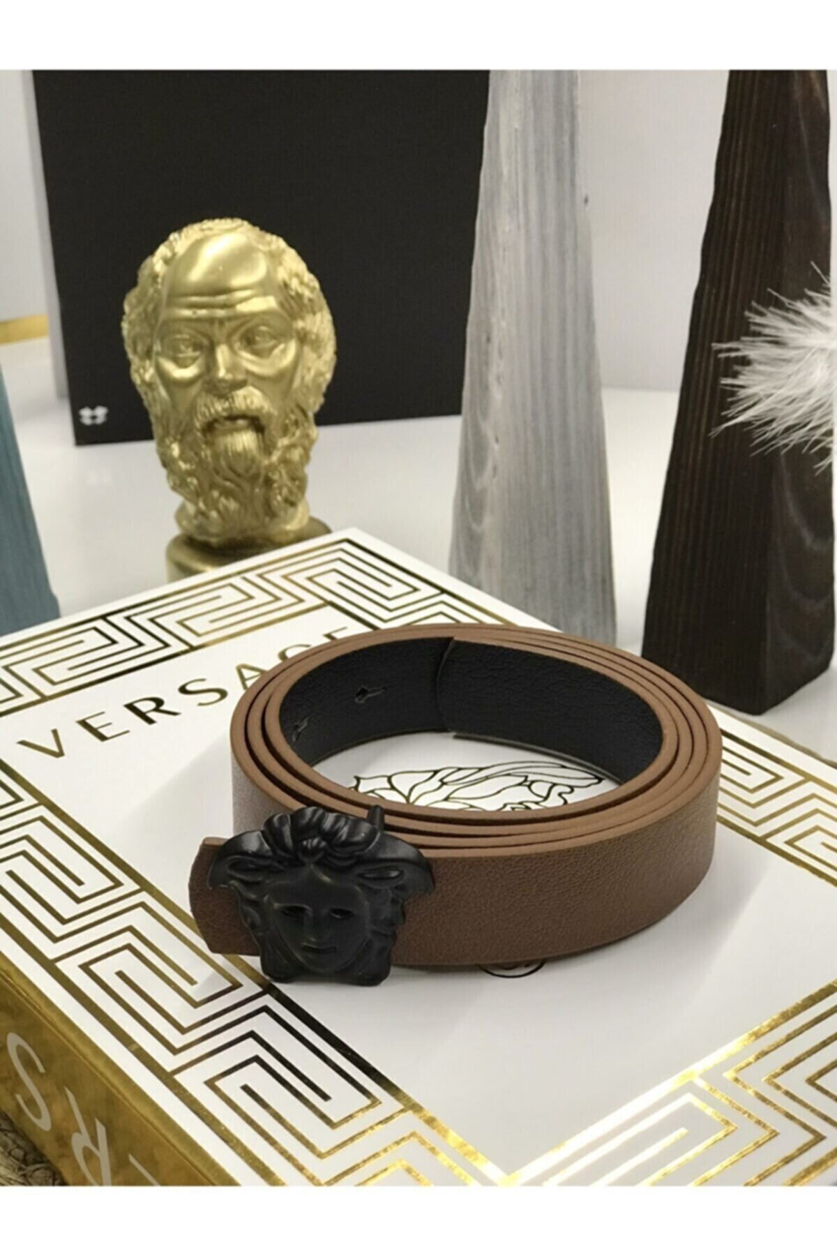 MARQUE SOSYETHEPAZARI V Tokalı Ince 3cm Çift Taraflı Kemer