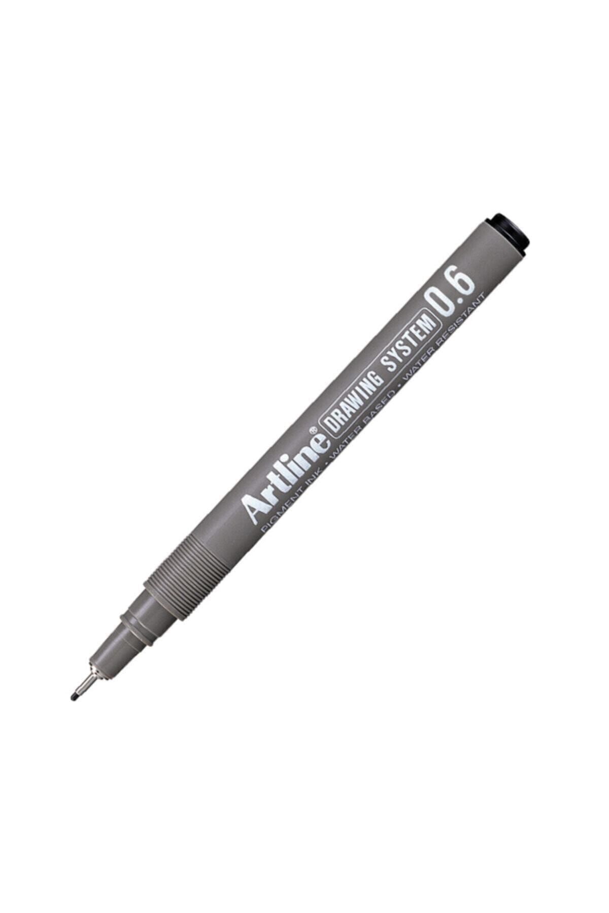 artline Çizim Kalemi Siyah 06 Uçlu