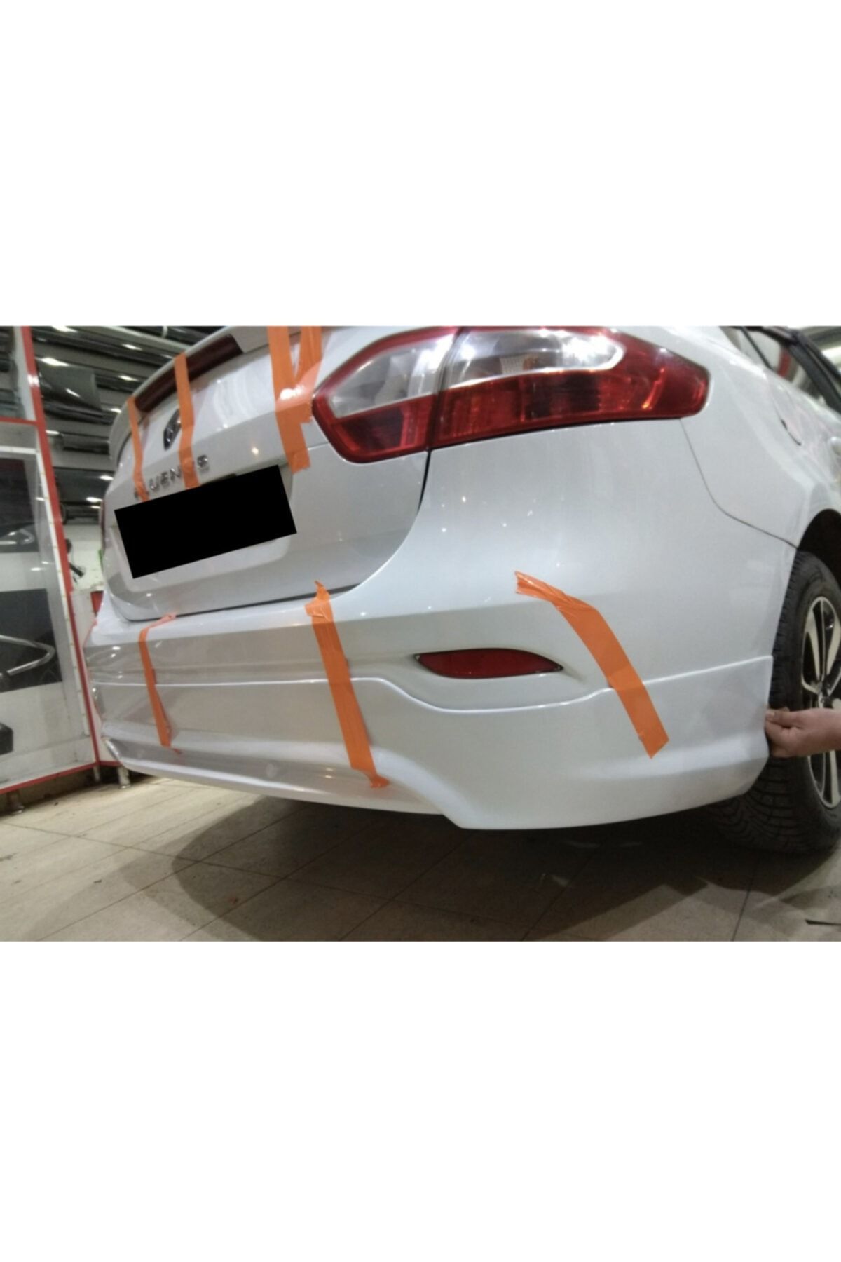 smartspoyler Renault Fluence Makyajsız Arka Tampon Eki Astarlı