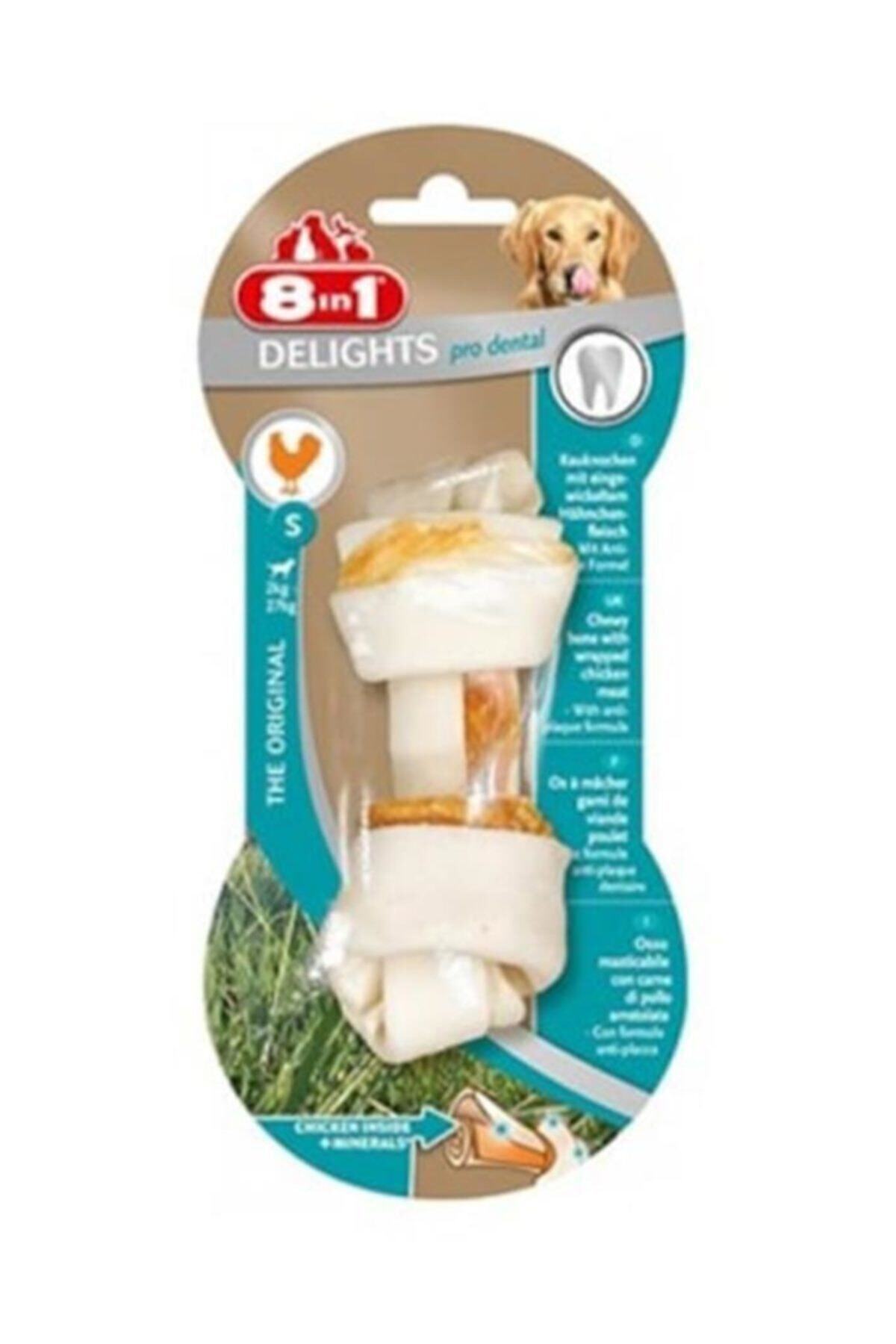 8in1 8 In 1 Dental Delights Bones Düğümlü Tavuklu Kemik Small 35 gr