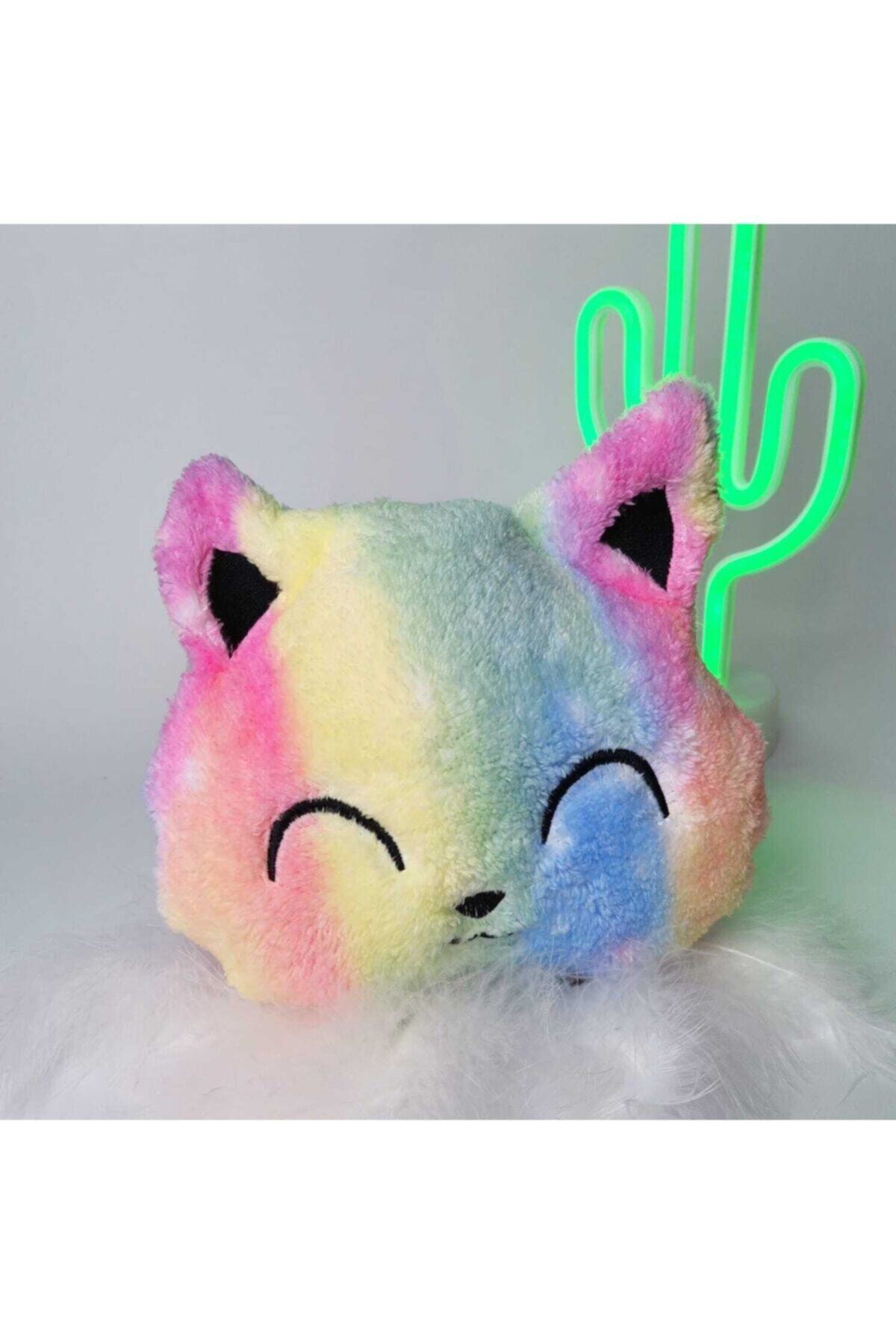 Nanelimonshop Peluş Kedi Batik Yastık