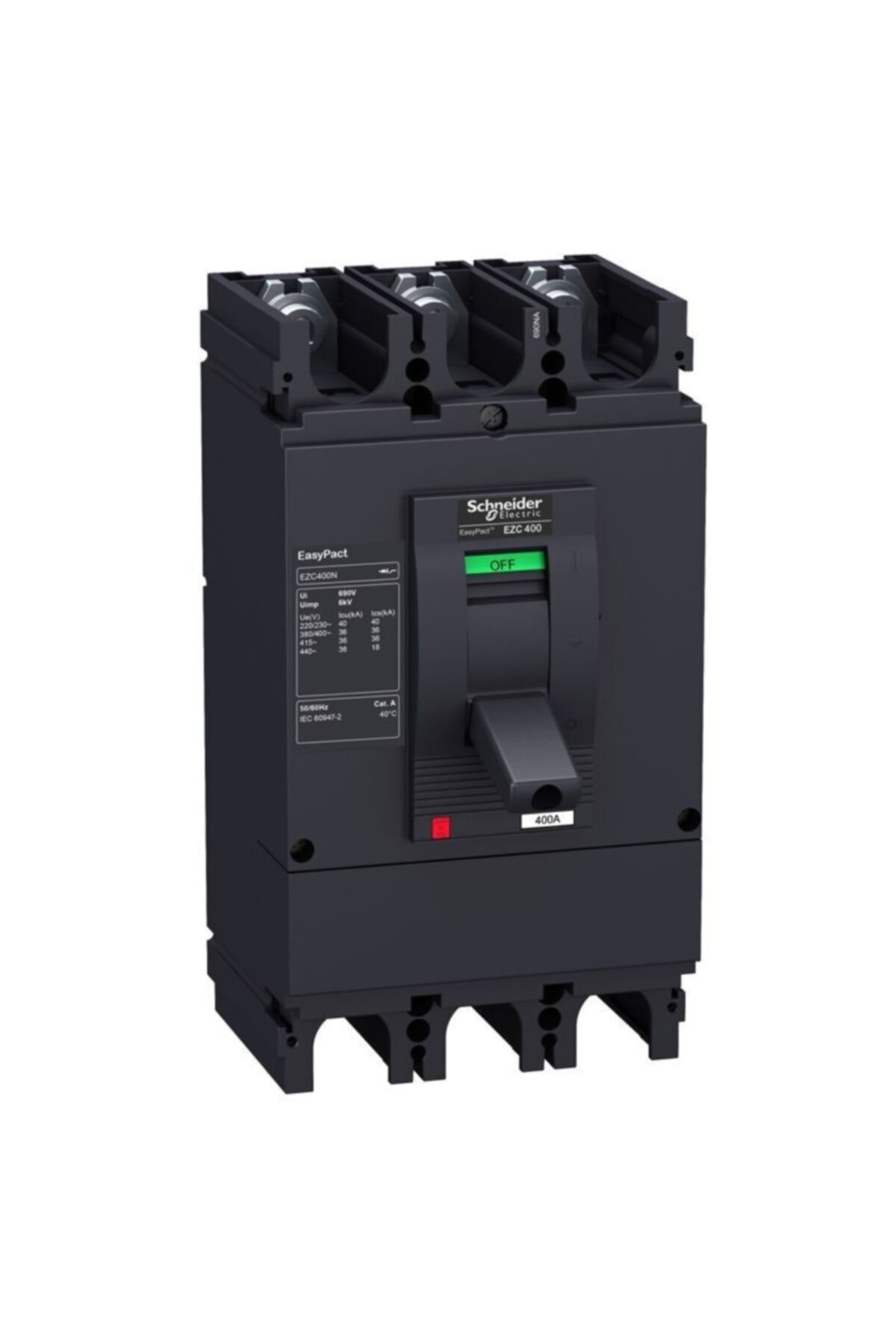 SCHNEIDER 3k,50ka 380vac 400a.easypact Schneider