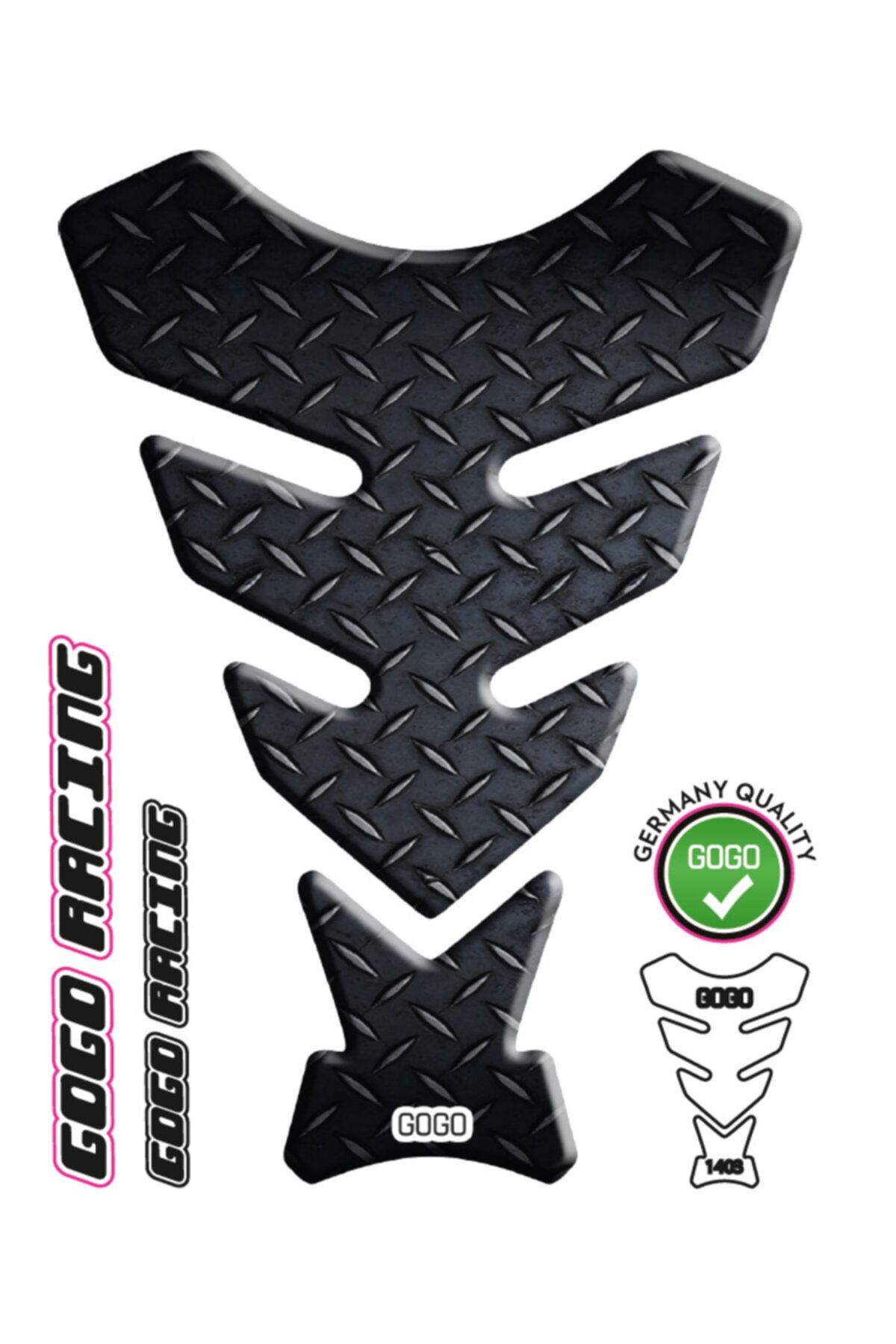 MotoExpressStore Metalik Universal Tank Pad
