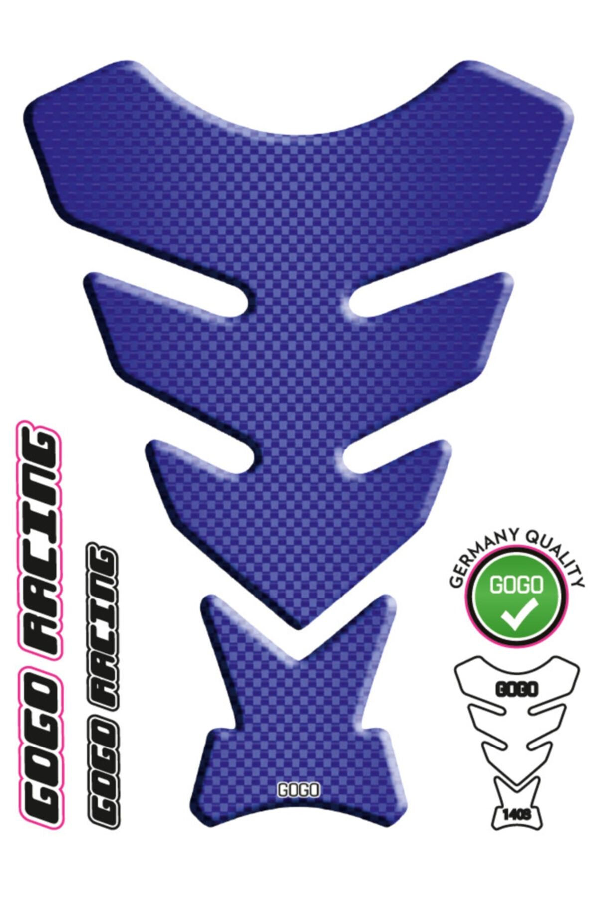 MotoExpressStore Mavi Karbon Universal Tank Pad