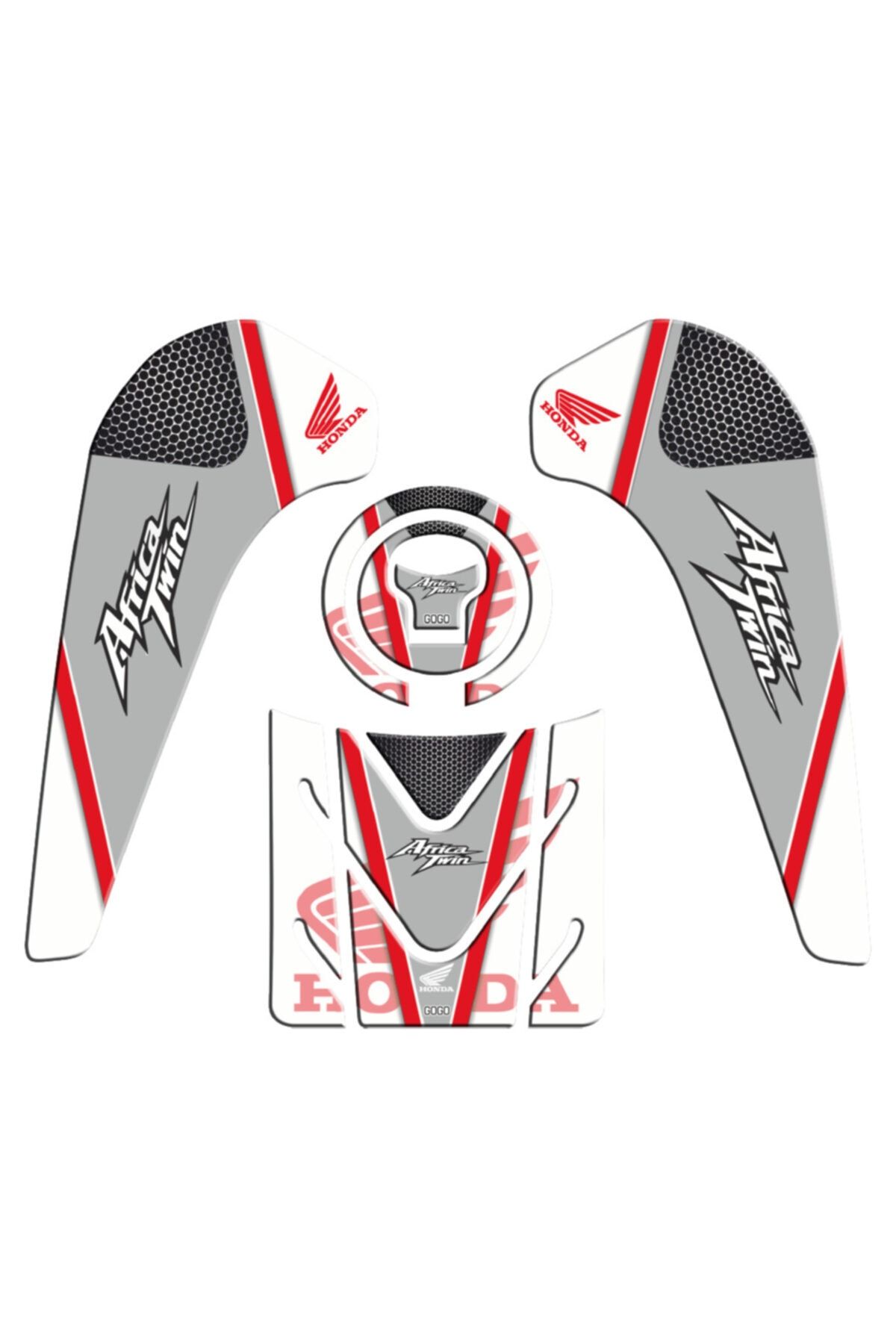 MotoExpressStore Honda Africa Twin Tank Pad Set