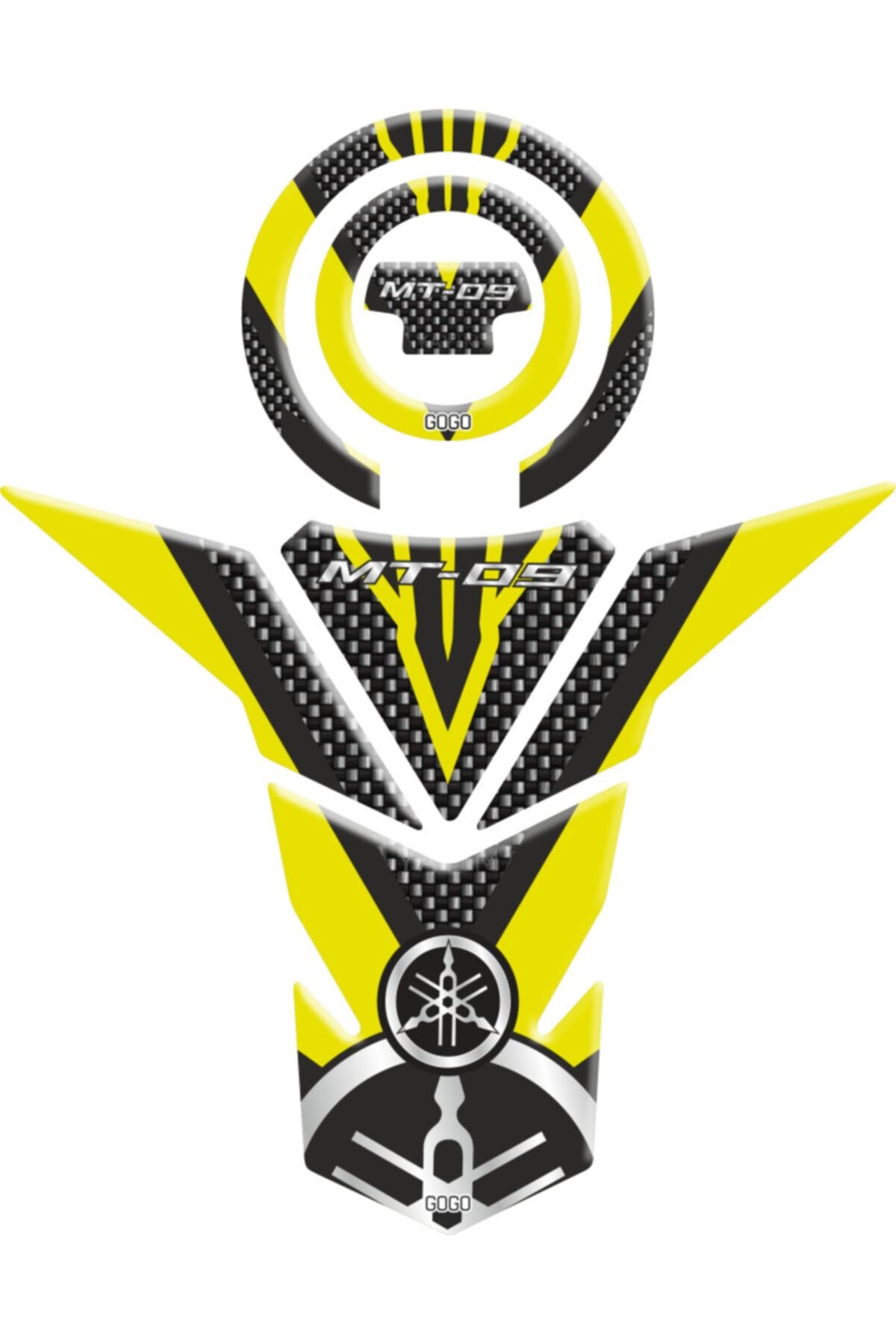 MotoExpressStore Yamaha Mt09 2013-2020 Tank Pad Set