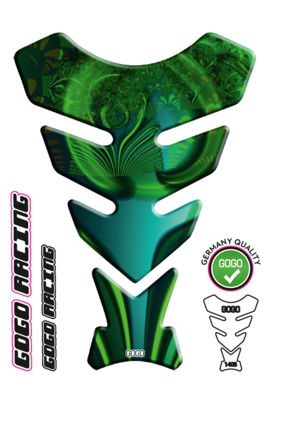 MotoExpressStore Green Universal Tank Pad