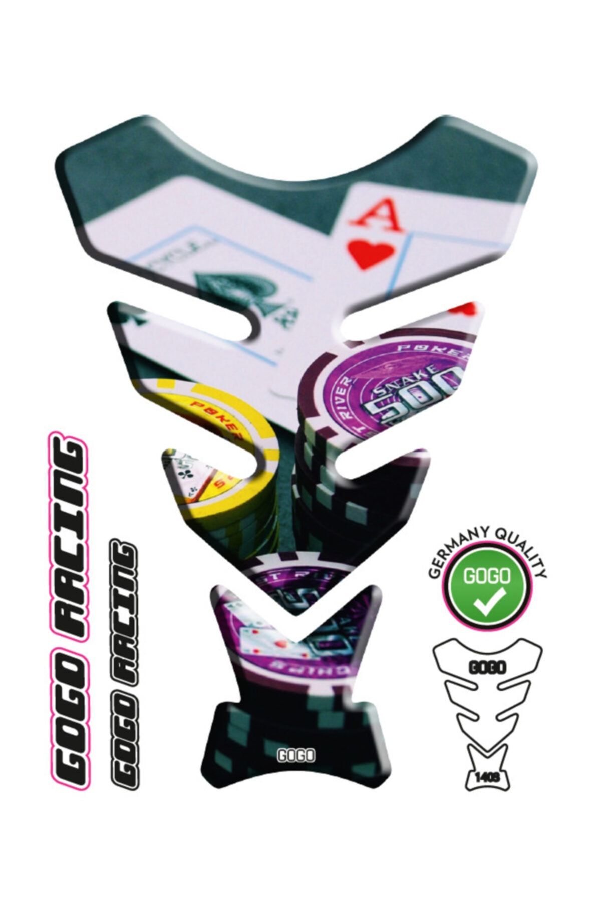 MotoExpressStore Poker Universal Tank Pad