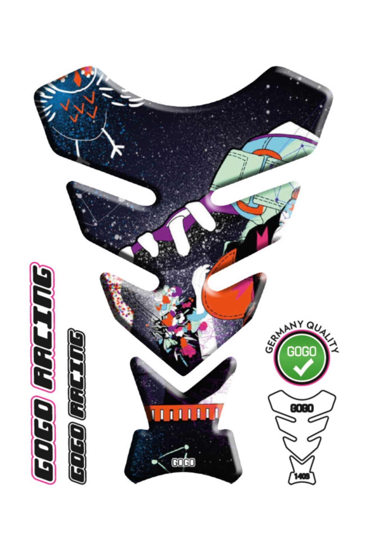 MotoExpressStore Art Design Universal Tank Pad