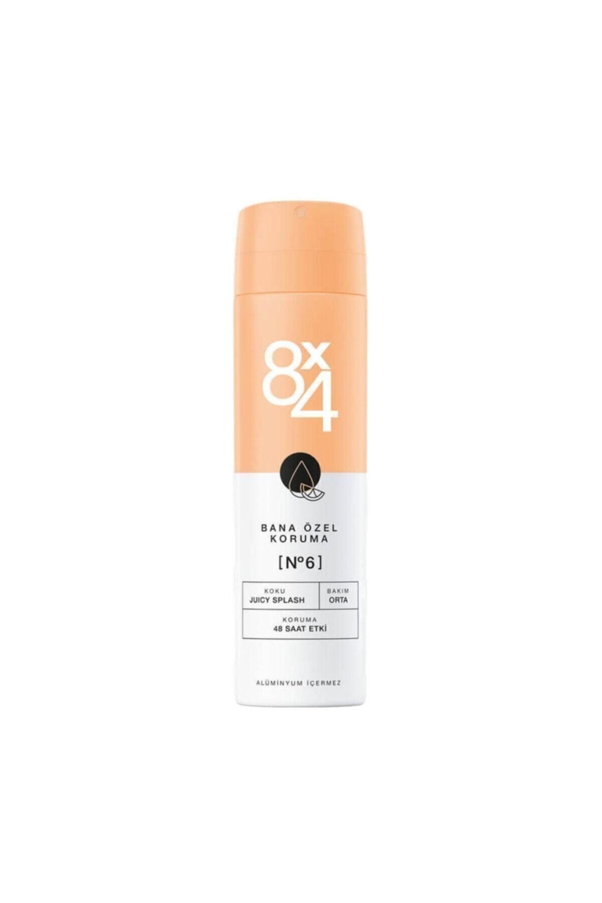8x4 Deodorant No:6 Juicy Splash Kadın 150 ml Bana Özel Koruma