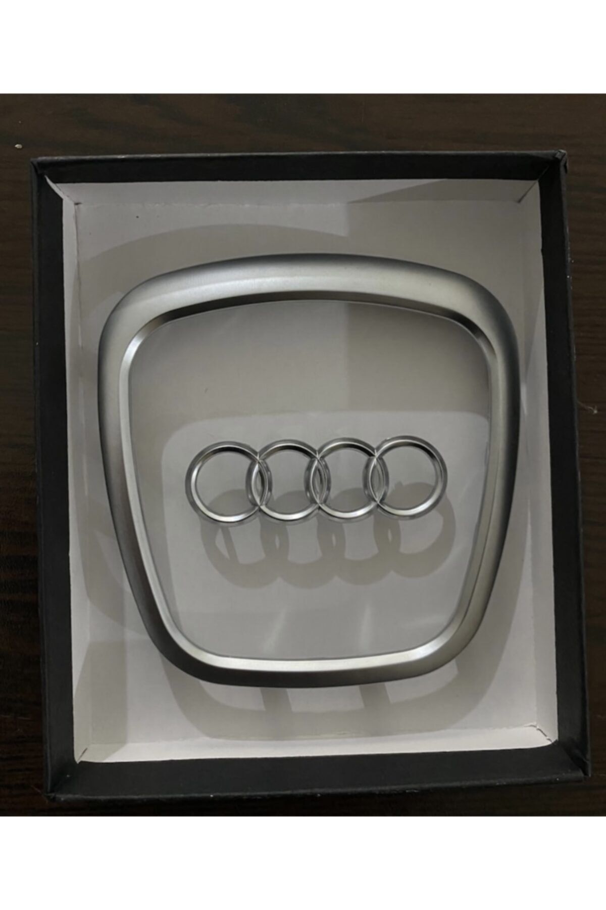 YıldızTuning Audi A5 2008-2012 Uyumlu  Direksiyon Logosu Çerçevesi Göbeği