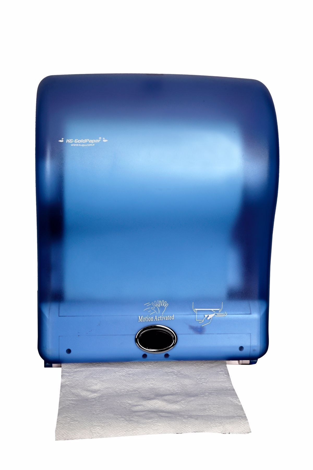 KGGOLDPAPER Sensörlü Fotoselli Elektrikli Ve Pilli Otomatik Kağıt Havlu Makinesi 21 Cm Mavi (2 Yıl Garantili)