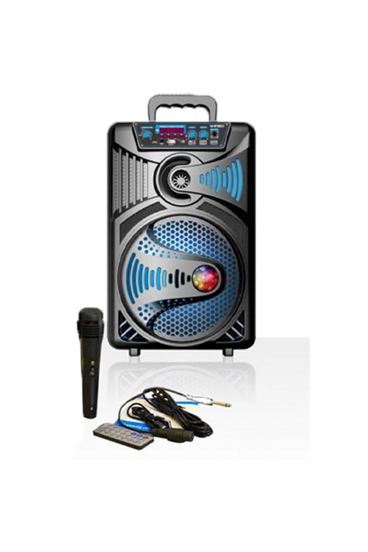 JTECH Qs-841 Büyük Boy Bt/usb/sd/aux Seyyar Anfi 26*40*24cm Yüksek Ses Taşınabilir Hoparlör