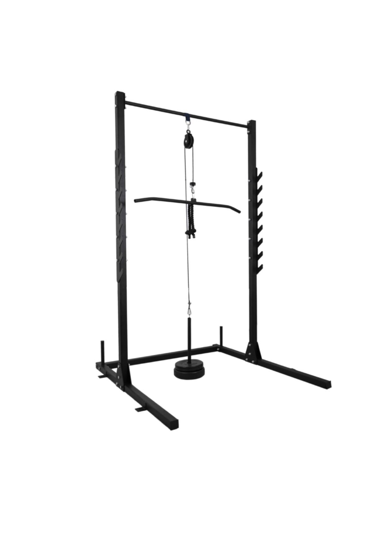 ESİGYM Squat Rack / Bench Istasyonu / Barfiks / Makara Fitness Seti Standı